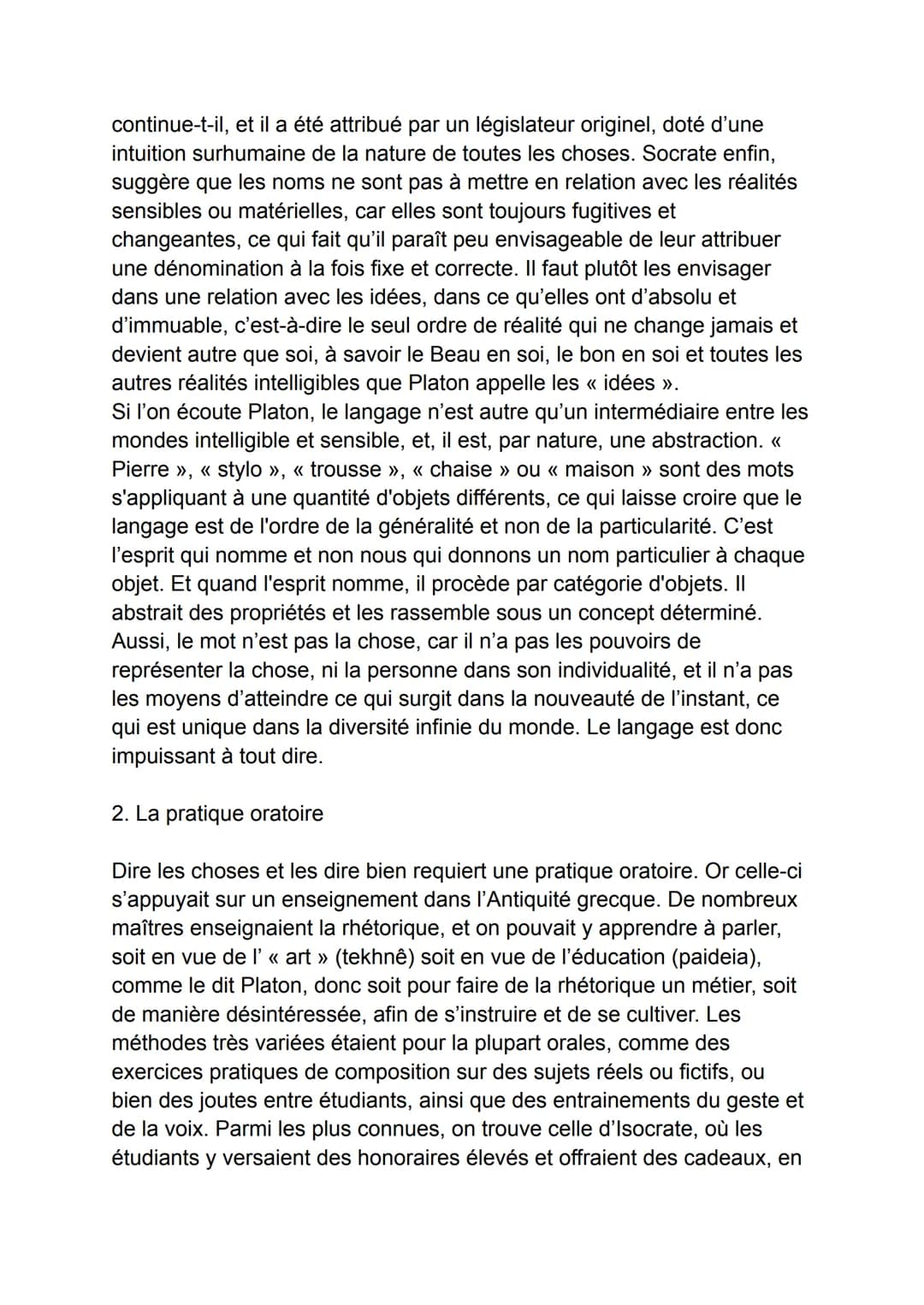 LES POUVOIRS DE LA PAROLE
L'art de la parole. Antiquité et moyen-âge.
AXE PREMIER : L'ART DE LA PAROLE
La constitution de la rhétorique, art