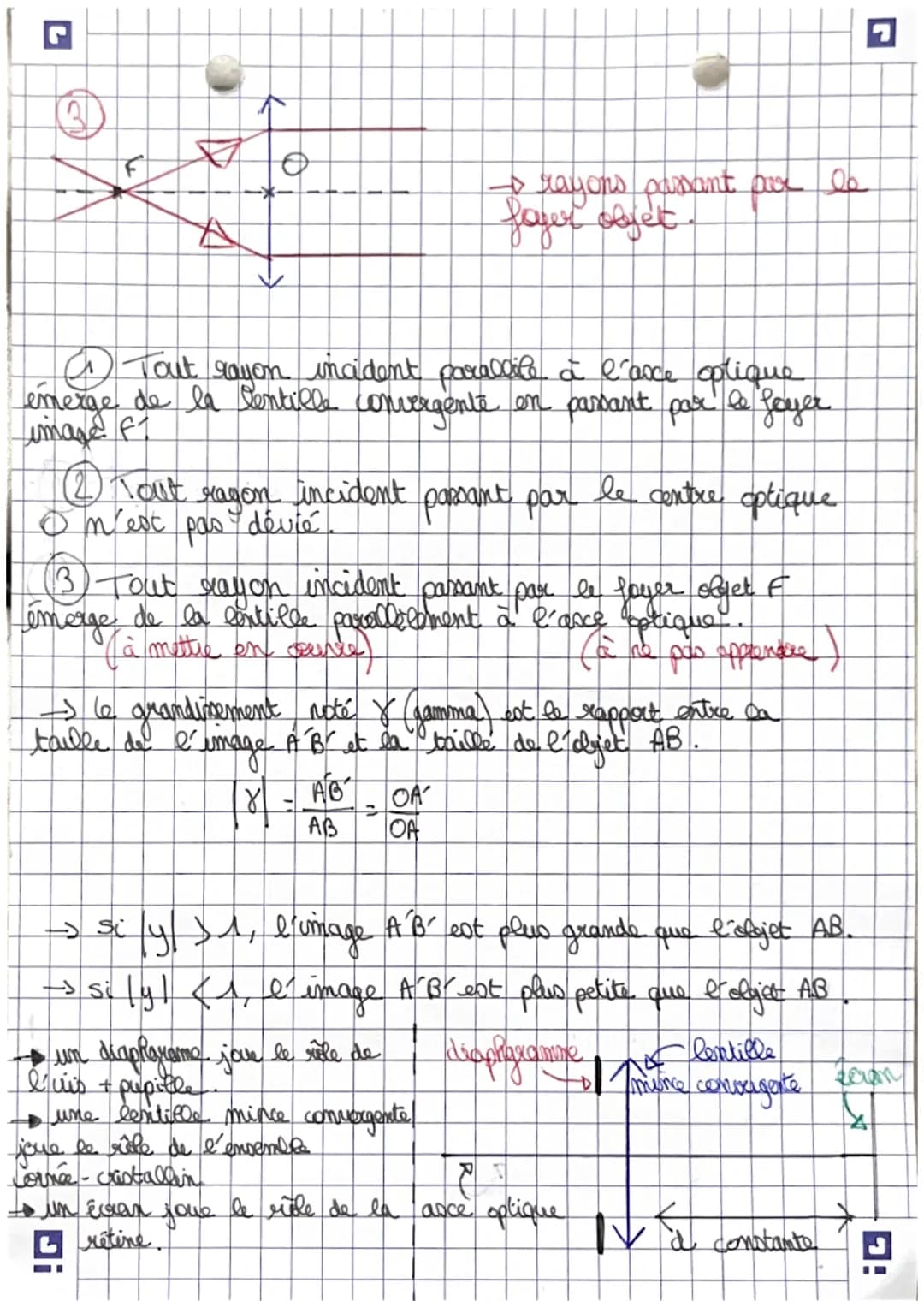physique
physique
Chapitre 7. lentilles et modele de l'œil
-> Une lentille est un milieu transparent limité par
deux surfaces don't au moins