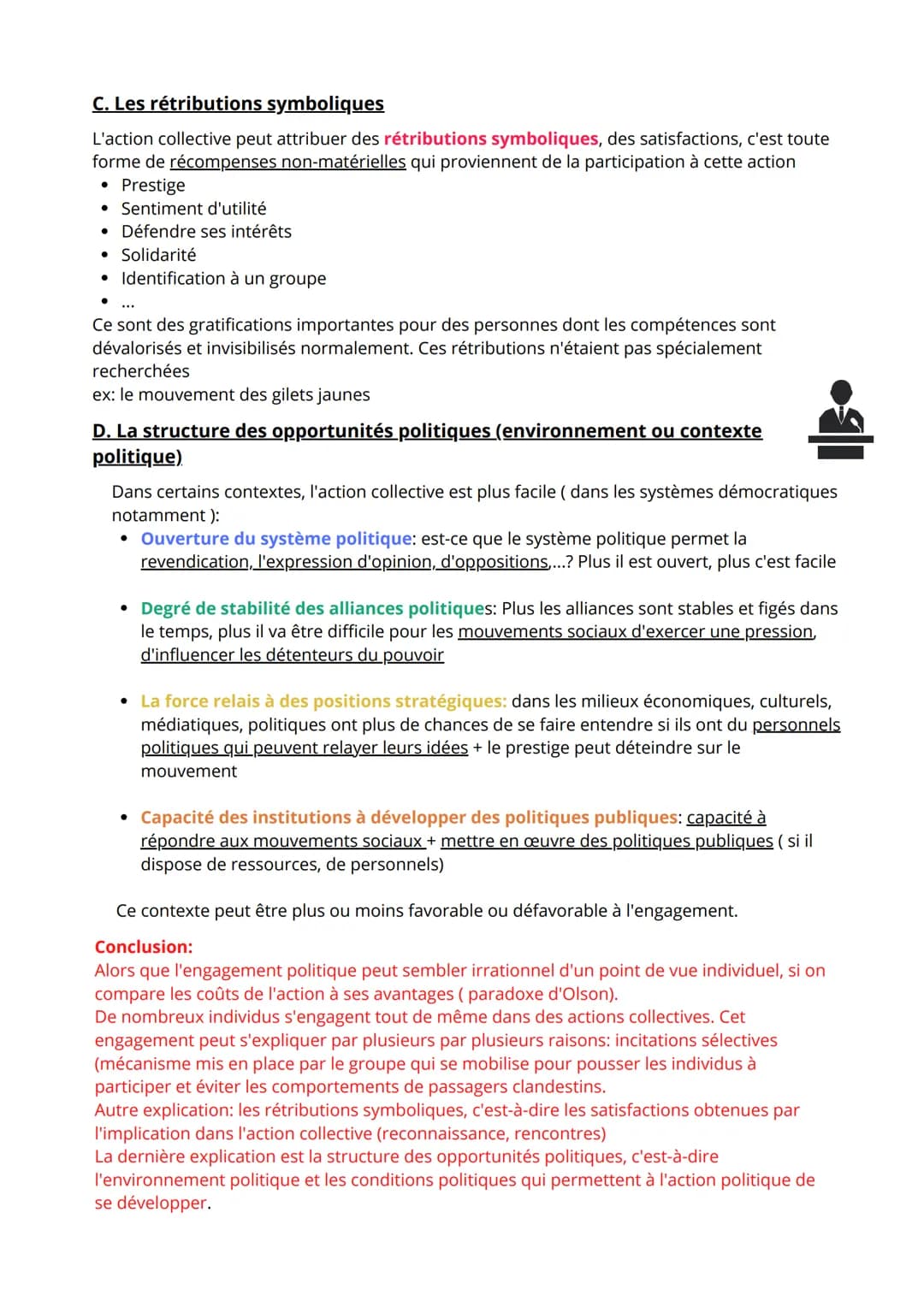 Chapitre 4: Comment expliquer l'engagement politique dans les sociétés
démocratiques?
I-Qu'est-ce que l'engagement politique?
Engagement pol