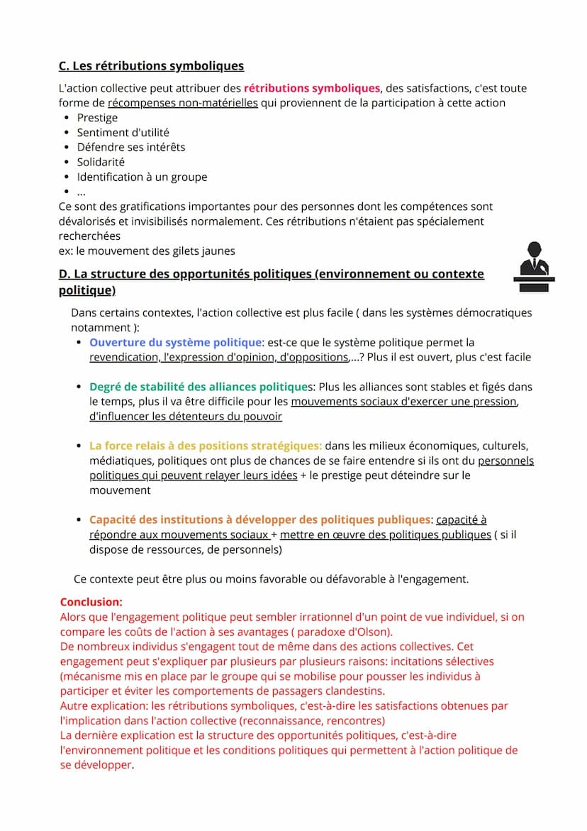 Chapitre 4: Comment expliquer l'engagement politique dans les sociétés
démocratiques?
I-Qu'est-ce que l'engagement politique?
Engagement pol