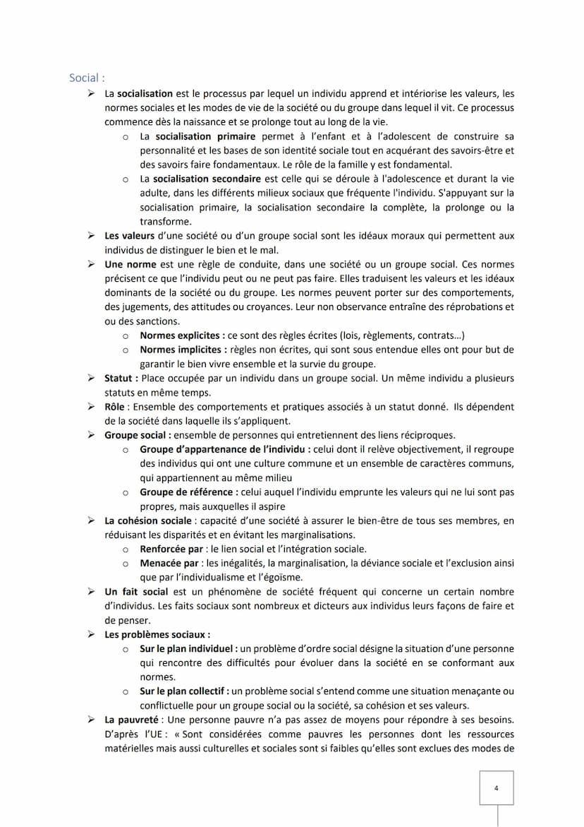 2020-2021
Première ST2S
Bilan du pôle thématique
M. NADIN
LYCEE TECHNOLOGIQUE CARREL Table des matières
Définitions - Ce que je dois savoir 