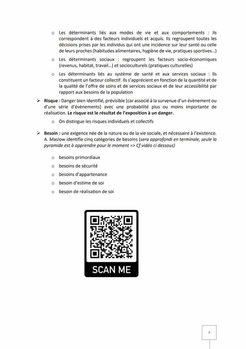 2020-2021
Première ST2S
Bilan du pôle thématique
M. NADIN
LYCEE TECHNOLOGIQUE CARREL Table des matières
Définitions - Ce que je dois savoir 