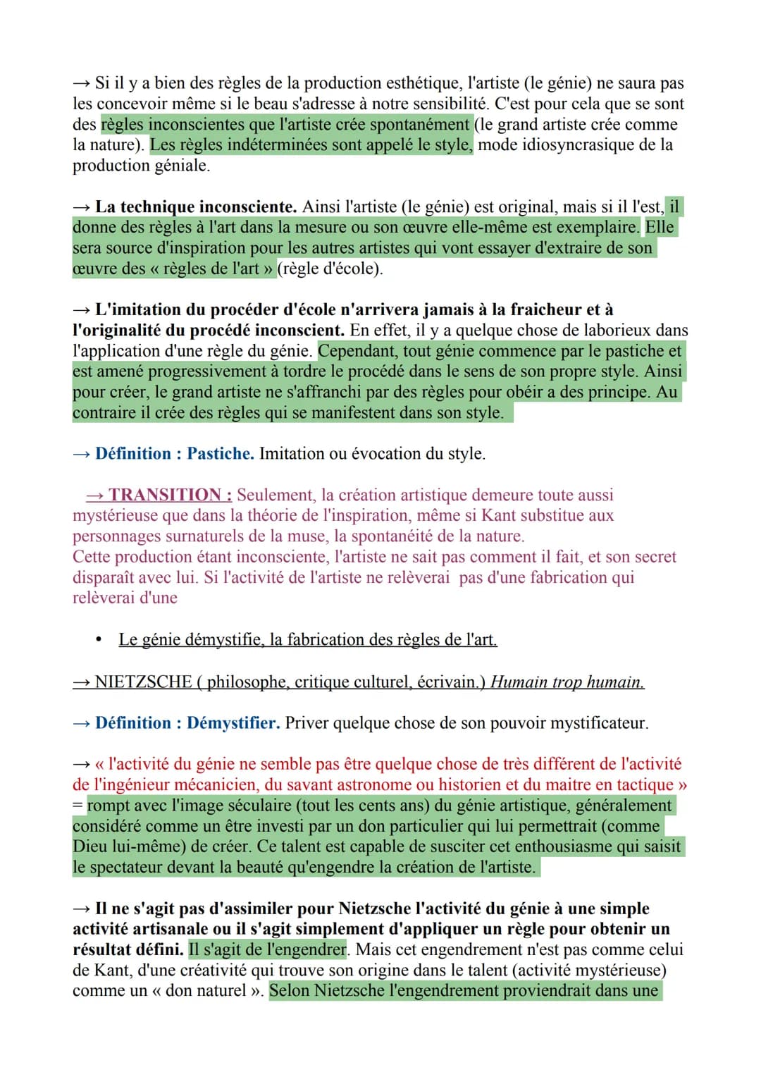 CHAPITRE 5: L'ART.
→ INTRODUCTION : Le mot « art » à la même étymologie que le mot
<< technique » technê en grec qui donne ars en latin. Au 