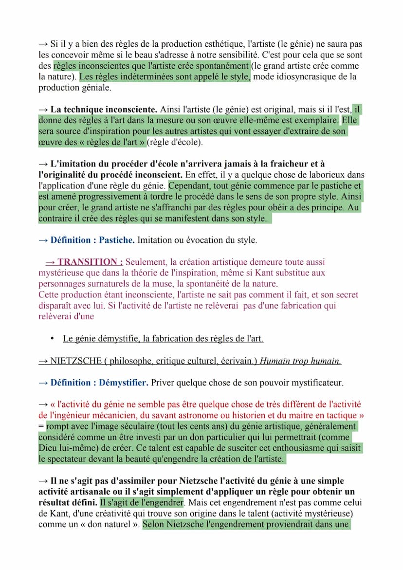 CHAPITRE 5: L'ART.
→ INTRODUCTION : Le mot « art » à la même étymologie que le mot
<< technique » technê en grec qui donne ars en latin. Au 