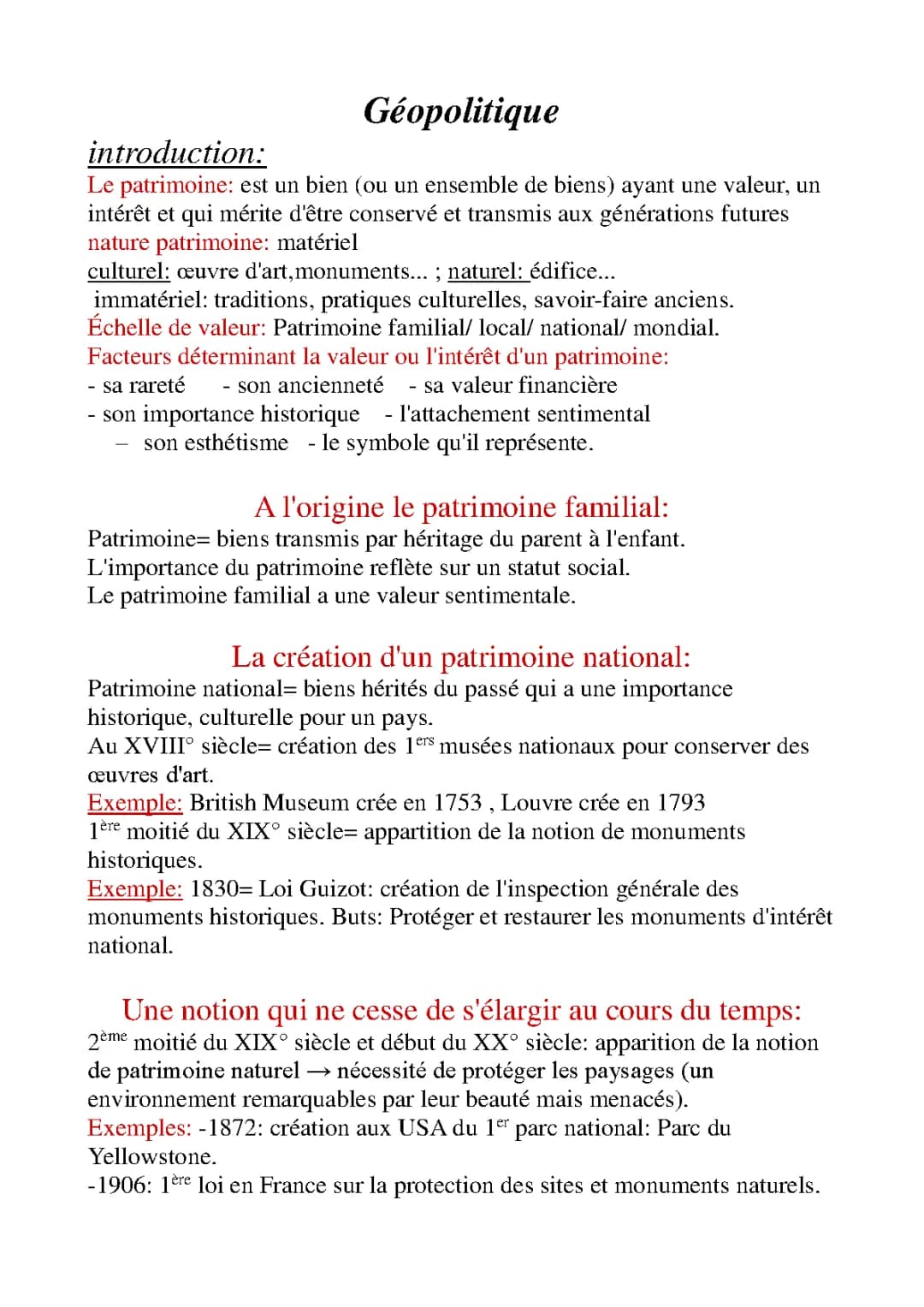 Patrimoine: Succession, Musées et UNESCO