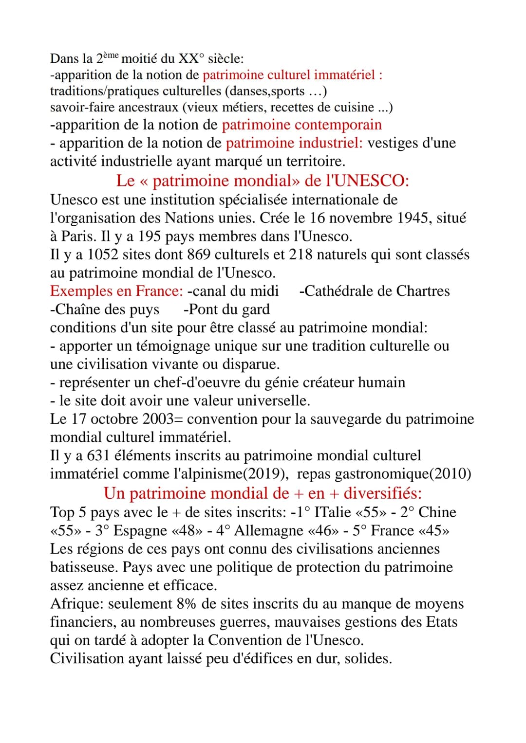 Géopolitique
introduction:
Le patrimoine: est un bien (ou un ensemble de biens) ayant une valeur, un
intérêt et qui mérite d'être conservé e