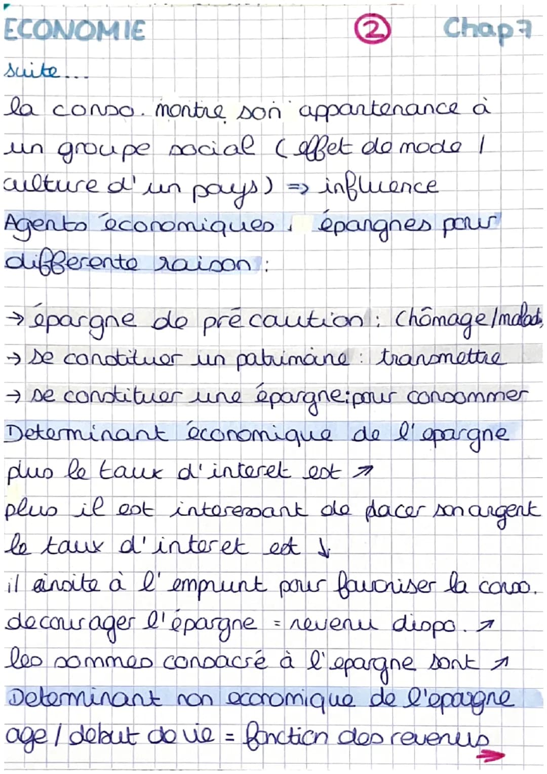 ECONOMIE
Ø
chap?
L'utilisation des revenus des menages.
DEF:
consommation est la destruction d'un
lien ou d'un service, pour satisfaire des
