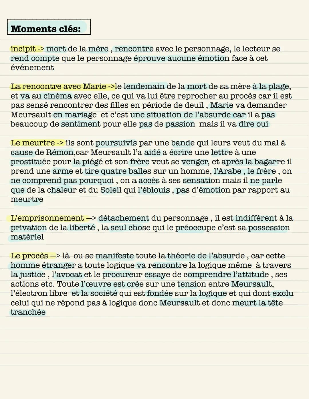 L'étranger d'Albert Camus L'étranger d'Albert Camus
L Publié en 1942: au milieu de la 2nd guerre mondiale
L› Philosophie de l'absurde : notr