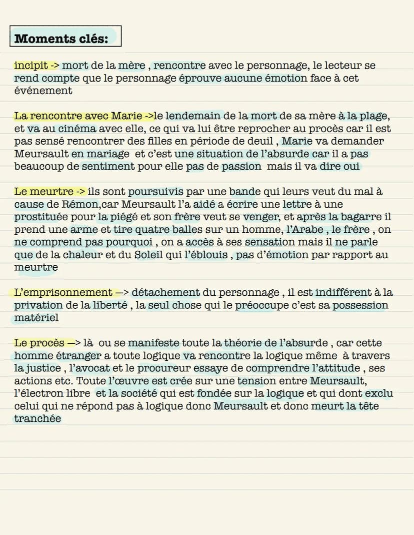 L'étranger d'Albert Camus L'étranger d'Albert Camus
L Publié en 1942: au milieu de la 2nd guerre mondiale
L› Philosophie de l'absurde : notr