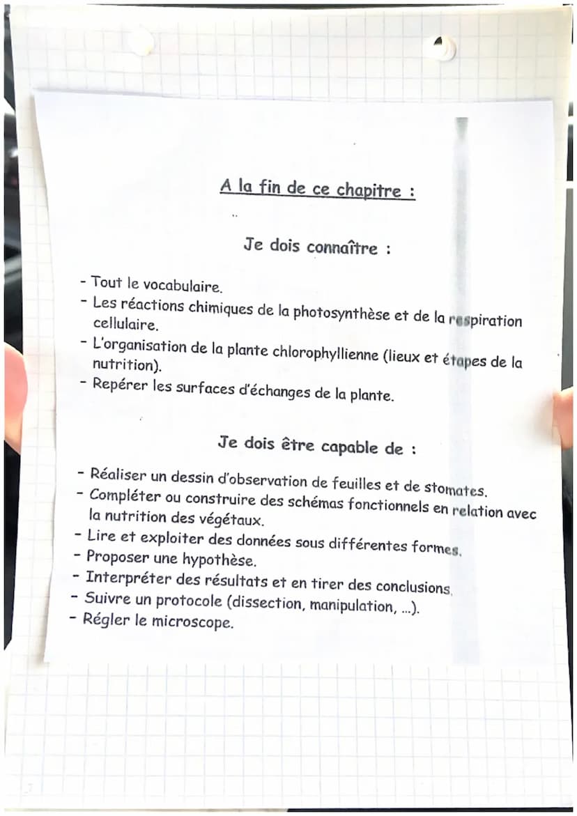 SKL
revitian chap 2: Nutrition et organisme.
végétaux
Tout les organes et tissus des végétaux sont
Constituées de cellules.
Formules de la r