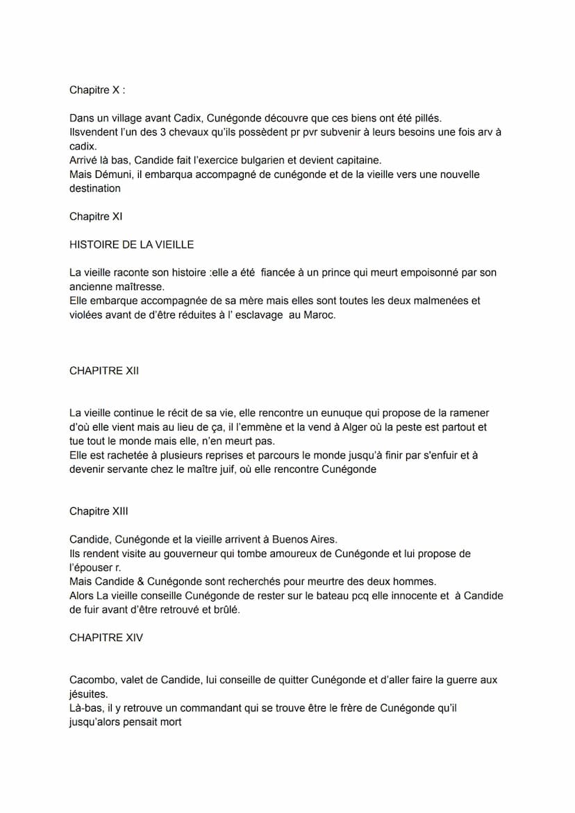 quelle est l'importance de chaque épisode pour Candide. Vous vous demanderez également
quelles sont les dénonciations mises en place par Vol