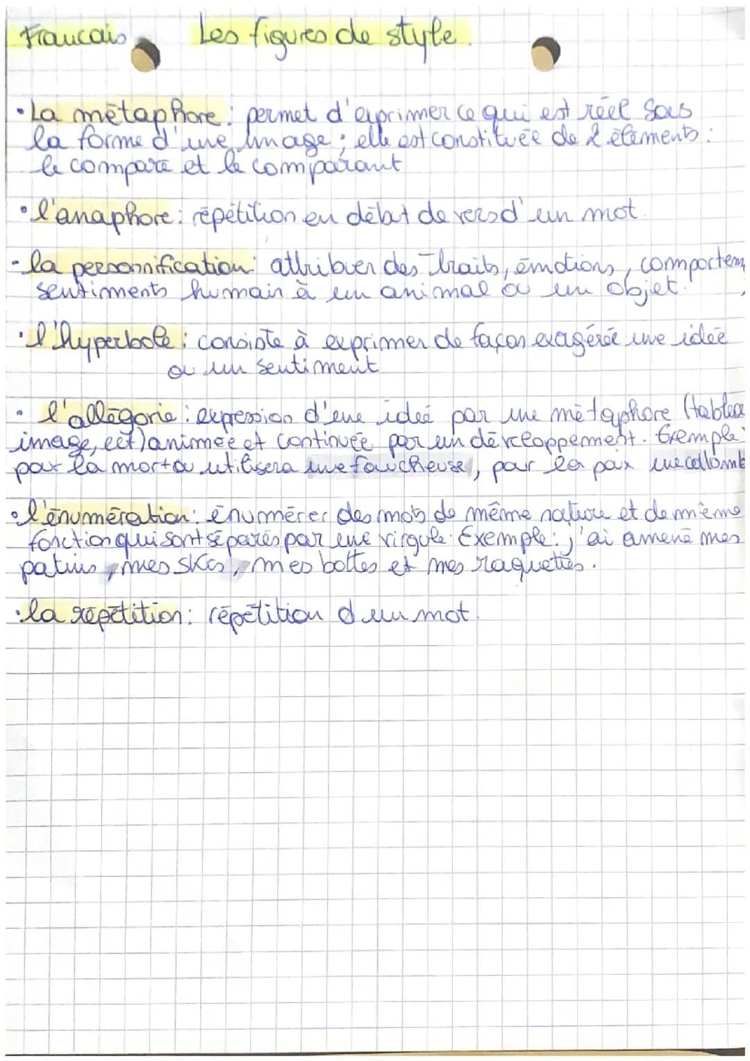 Les figures de style 