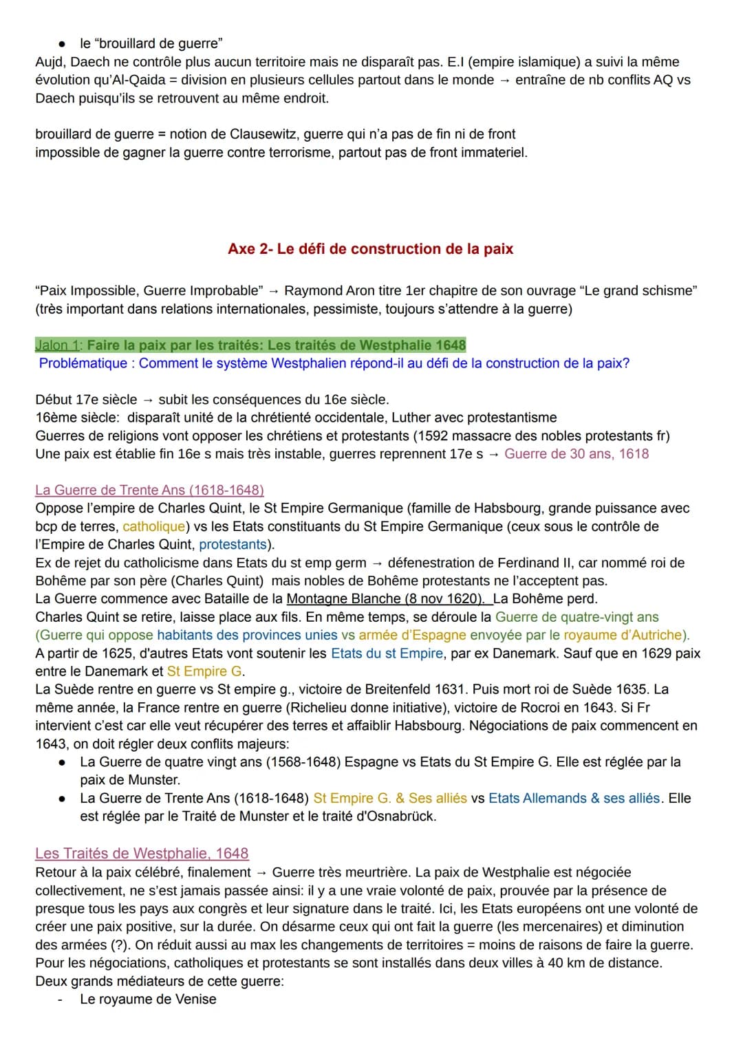 HGGSP: Thème 1
2021-2022
Introduction: Formes de conflits et tentatives de paix dans le monde actuel
Faire la Guerre, Faire la Paix
formes d