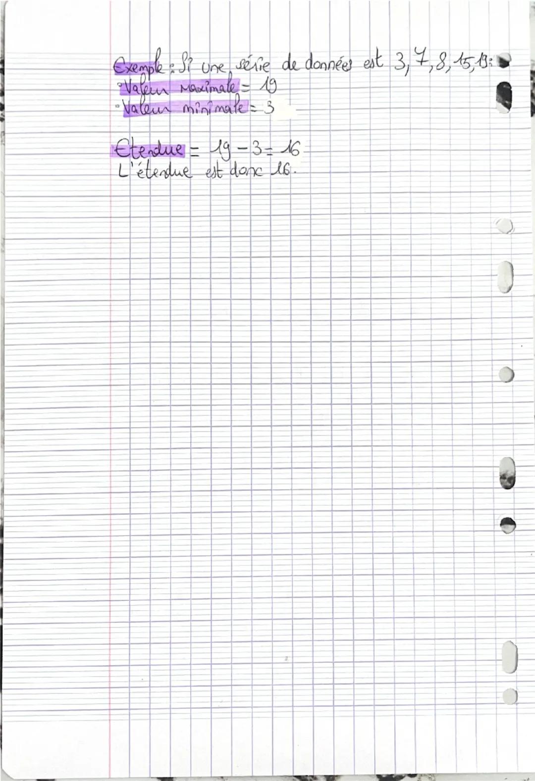 # Médiane

Définition : la médiane est la valeur d'une série statistique qui coupe en deux parties égales cette série.
La moitié des données