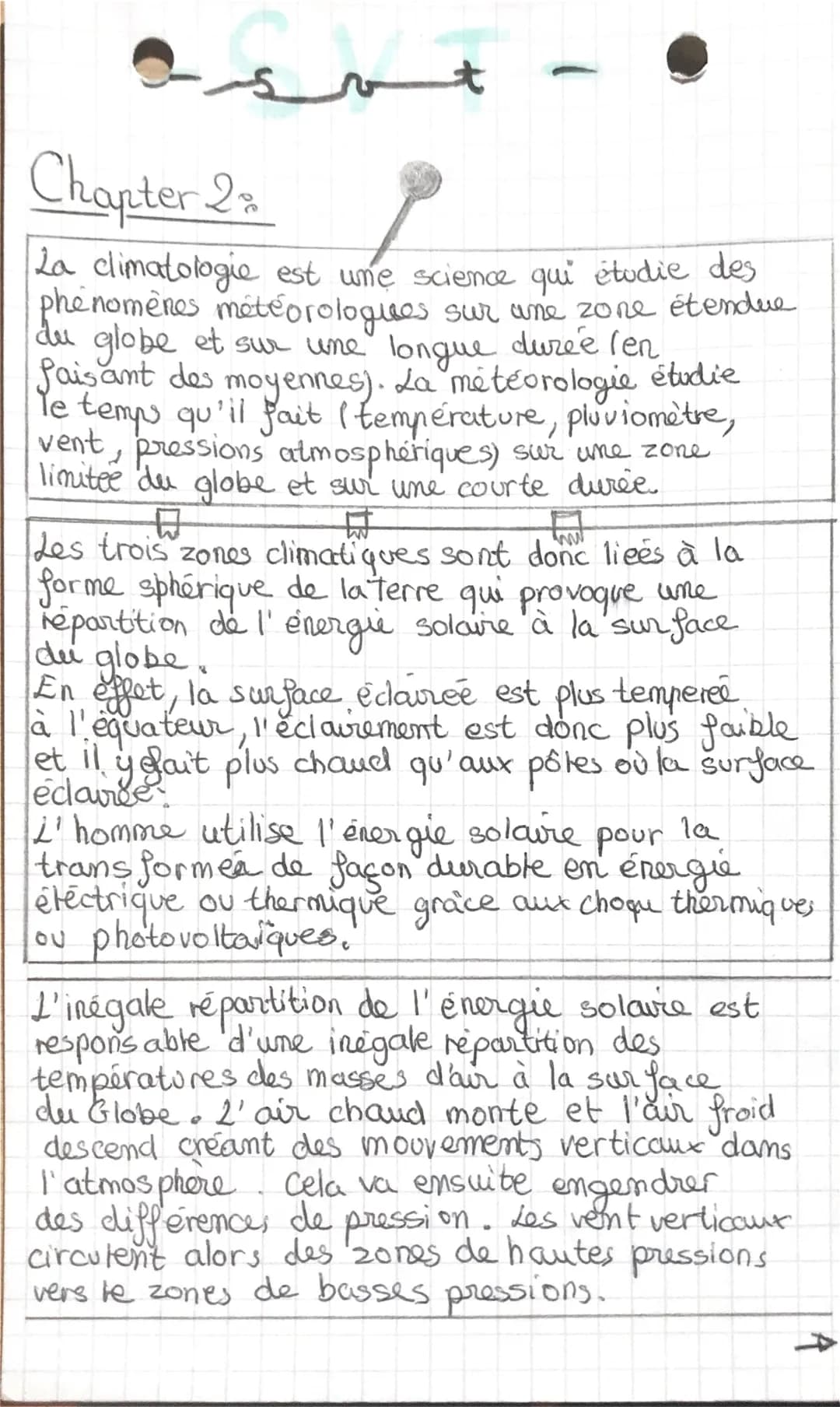سمع
t
Chapter 23
La climatologie est une science qui étudie des
phenomènes météorologies sur une zone étendue
du globe et sur une longue dur