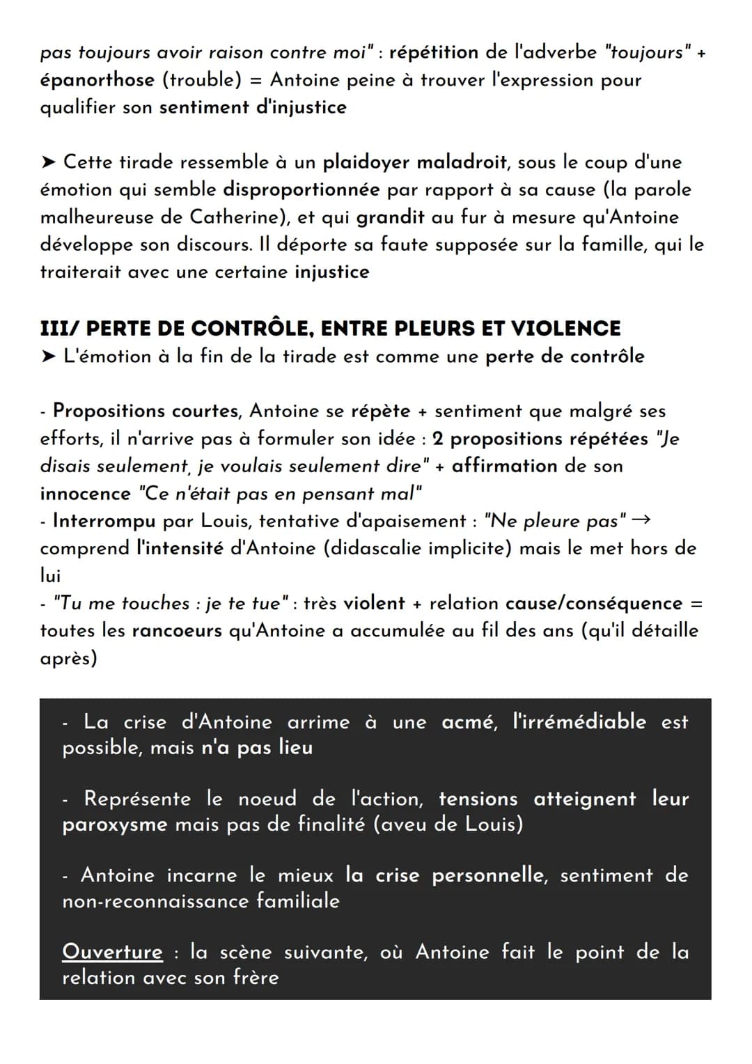 scène 2, partie 2
JUSTE LA FIN DU MONDE
1990/JEAN-LUC LAGARCE/ THÉÂTRE
RÉSUMÉ Première partie (scène 11): fin par un dialogue entre Antoine
