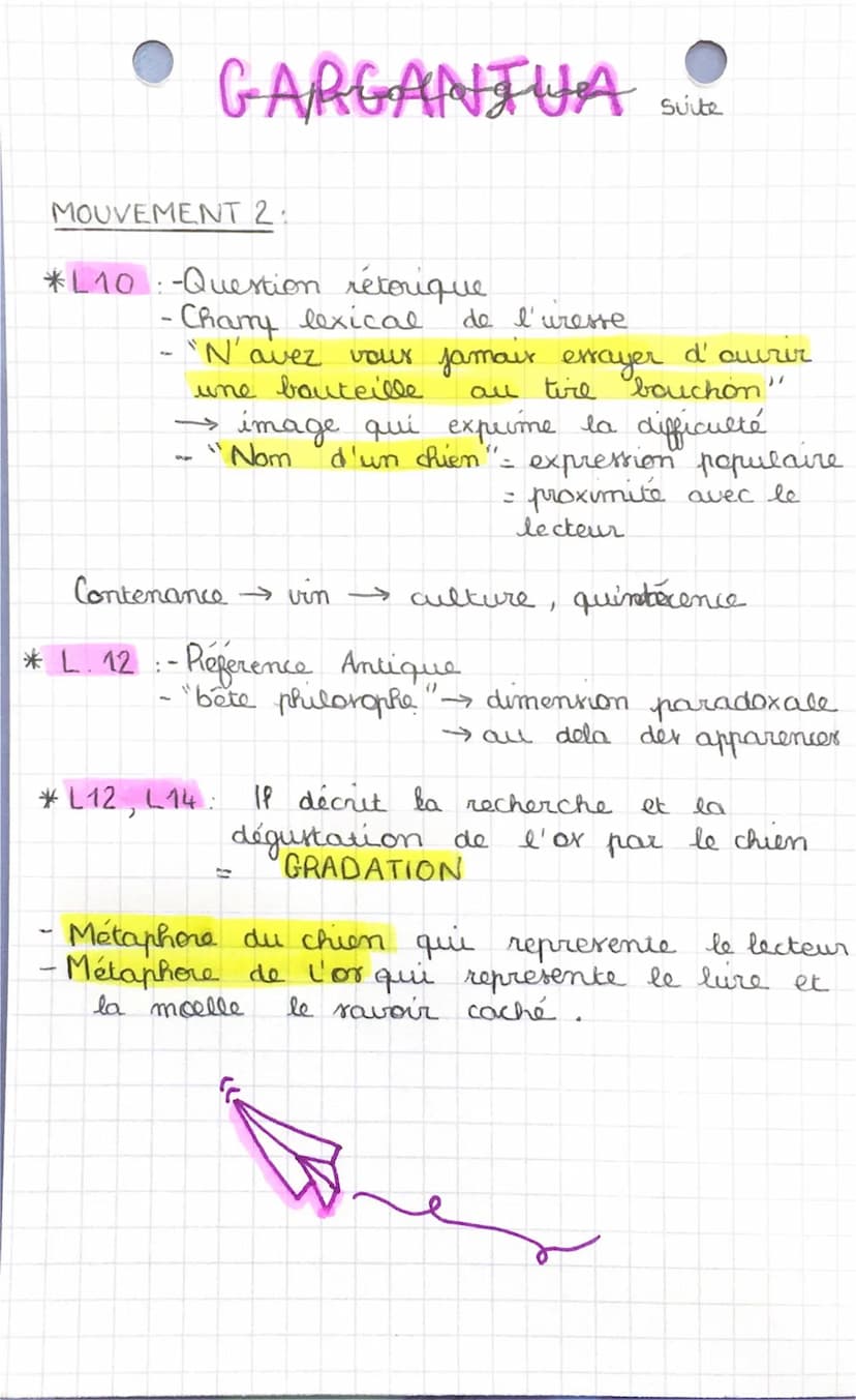 GAR Corgung A
Introduction :
Objet d'étude: La littérature d'idée du
16 ème au 21 ème siècle
Parcours: Pire et savoir
Mouvement : Humaniste
