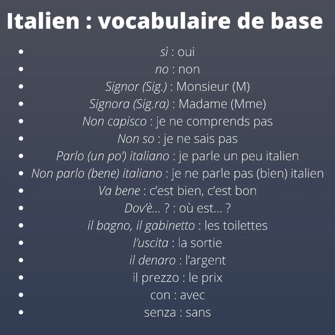 Vocabulaire Italien Facile: Les 1000 Mots Utiles et Plus!