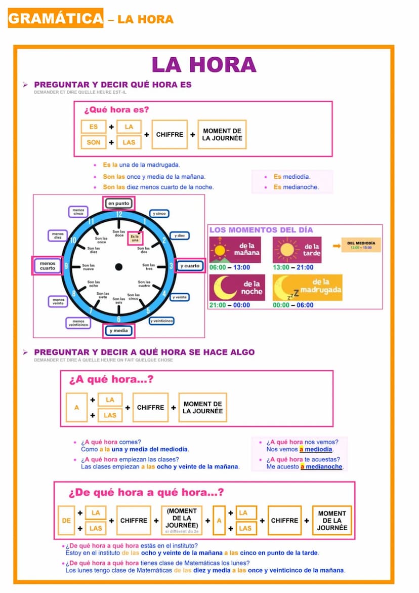 LÉXICO - LAS ACTIVIDADES COTIDIANAS
Por la mañana...
despertarse [ie]
ir* al colegio
Por la tarde...
terminar las clases
merendar [ie]
→ la 