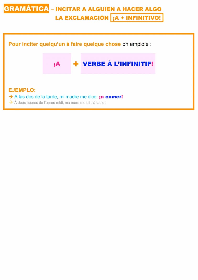 LÉXICO - LAS ACTIVIDADES COTIDIANAS
Por la mañana...
despertarse [ie]
ir* al colegio
Por la tarde...
terminar las clases
merendar [ie]
→ la 