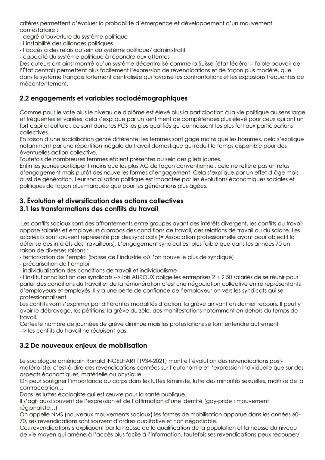 Chapitre 5 : comment expliquer l'engagement politique dans les sociétés
démocratiques ?
1. Qu'est-ce que l'engagement politique ?
Une sociét