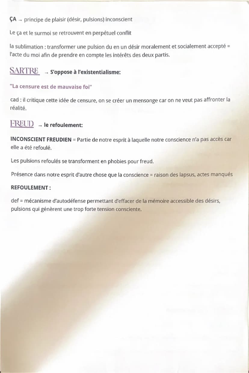 SYNONYMES:
subconscient
surmoi.
L'INCONSCIENT:
ANTONYMES:
- lucide
controlé cognitif
DÉFINITIONS:
⚫ état physique ou psychique dans lequel o