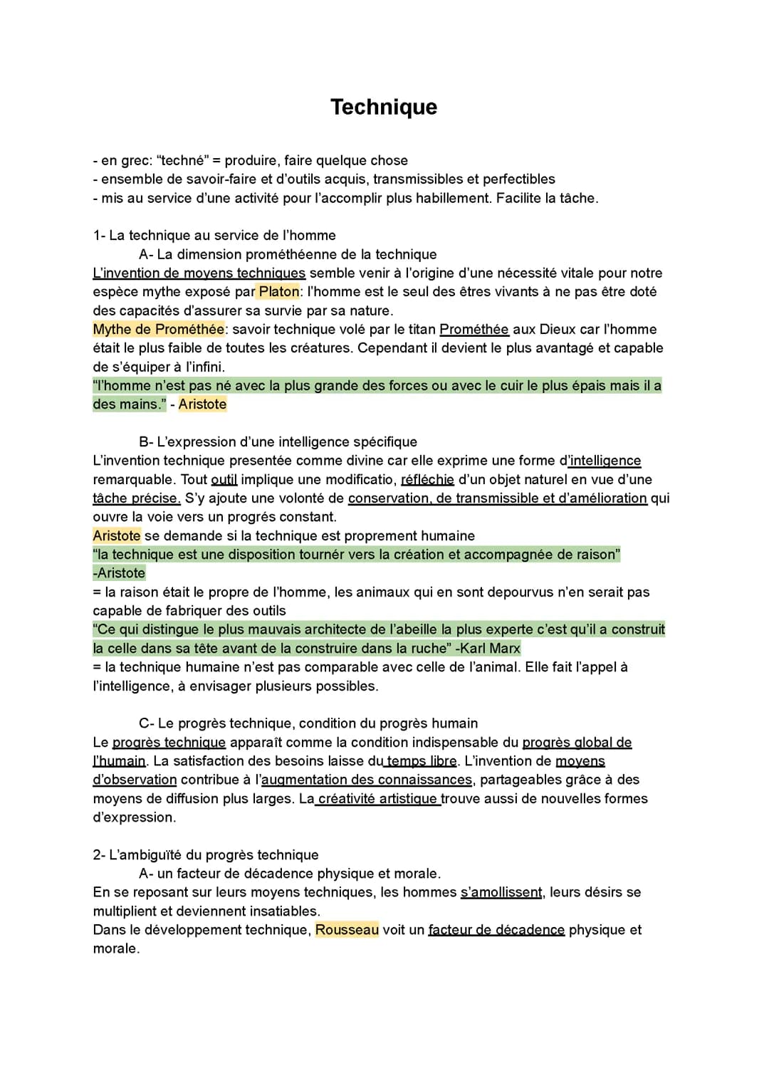 La technique philo 