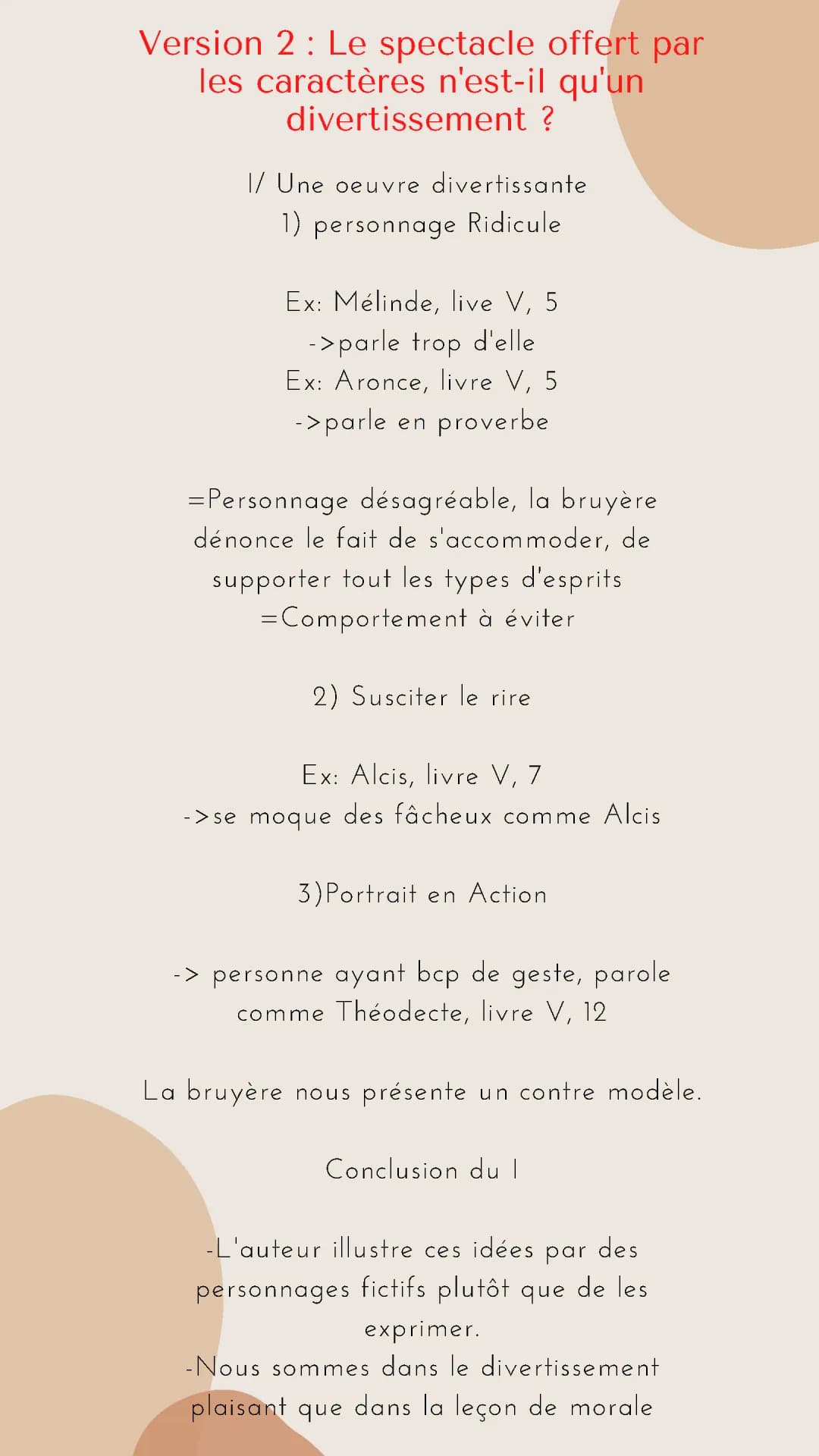 Les Caractères La Bruyère Dissertation PDF - Plan et Corrigé