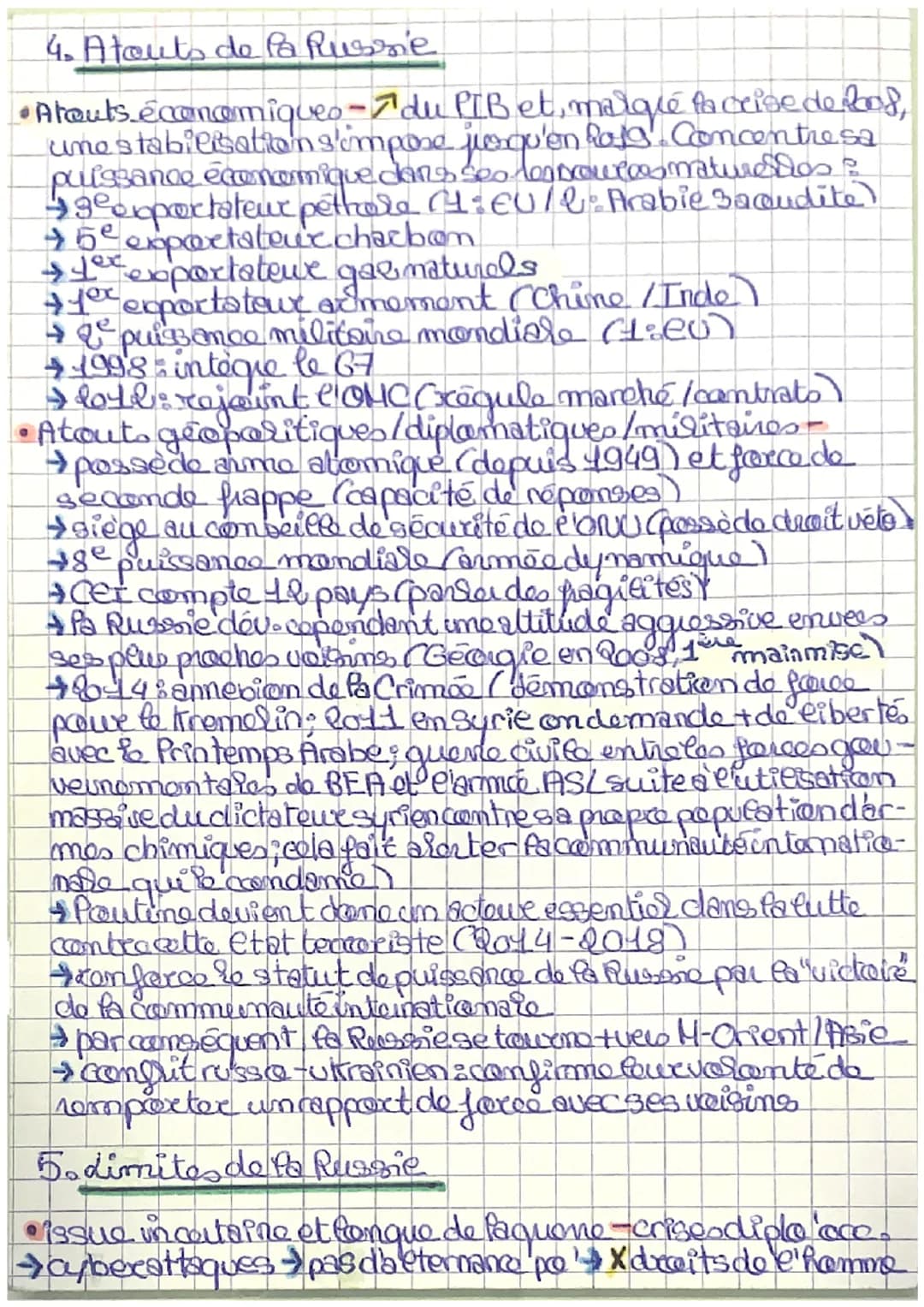 - HGGSP da Russie (1)
ar
1
1. Une puissance en reconstruction, fo Russie depuis 1994
Intro - def de puissance en renouveau (Raymond Aron);
c