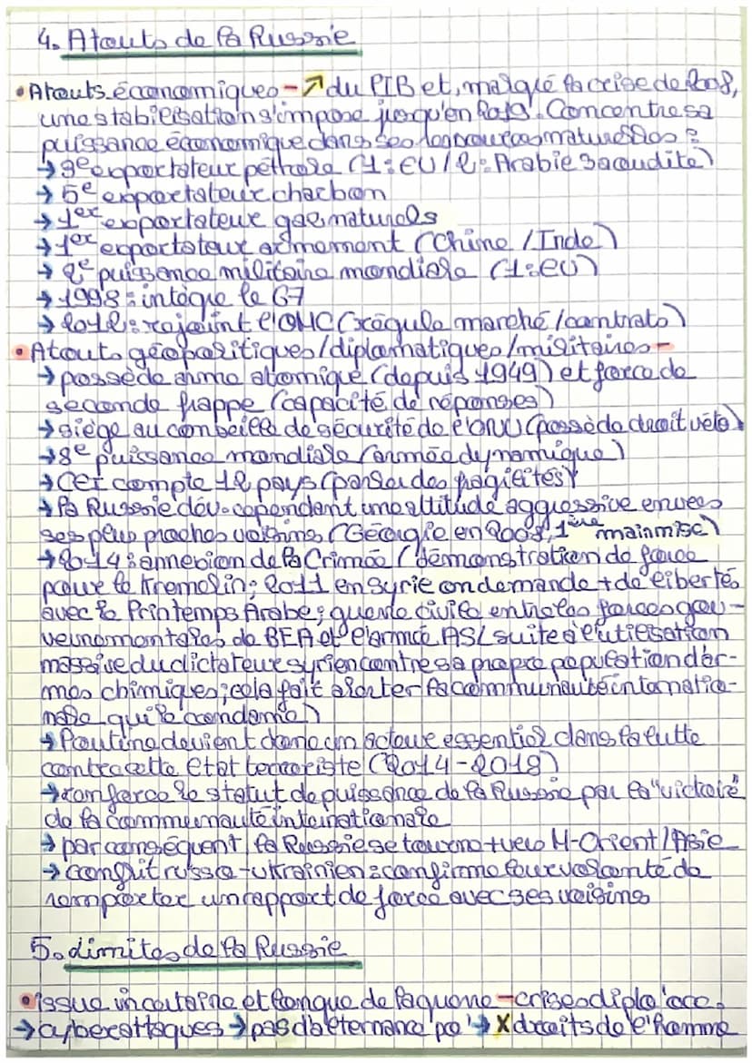 - HGGSP da Russie (1)
ar
1
1. Une puissance en reconstruction, fo Russie depuis 1994
Intro - def de puissance en renouveau (Raymond Aron);
c