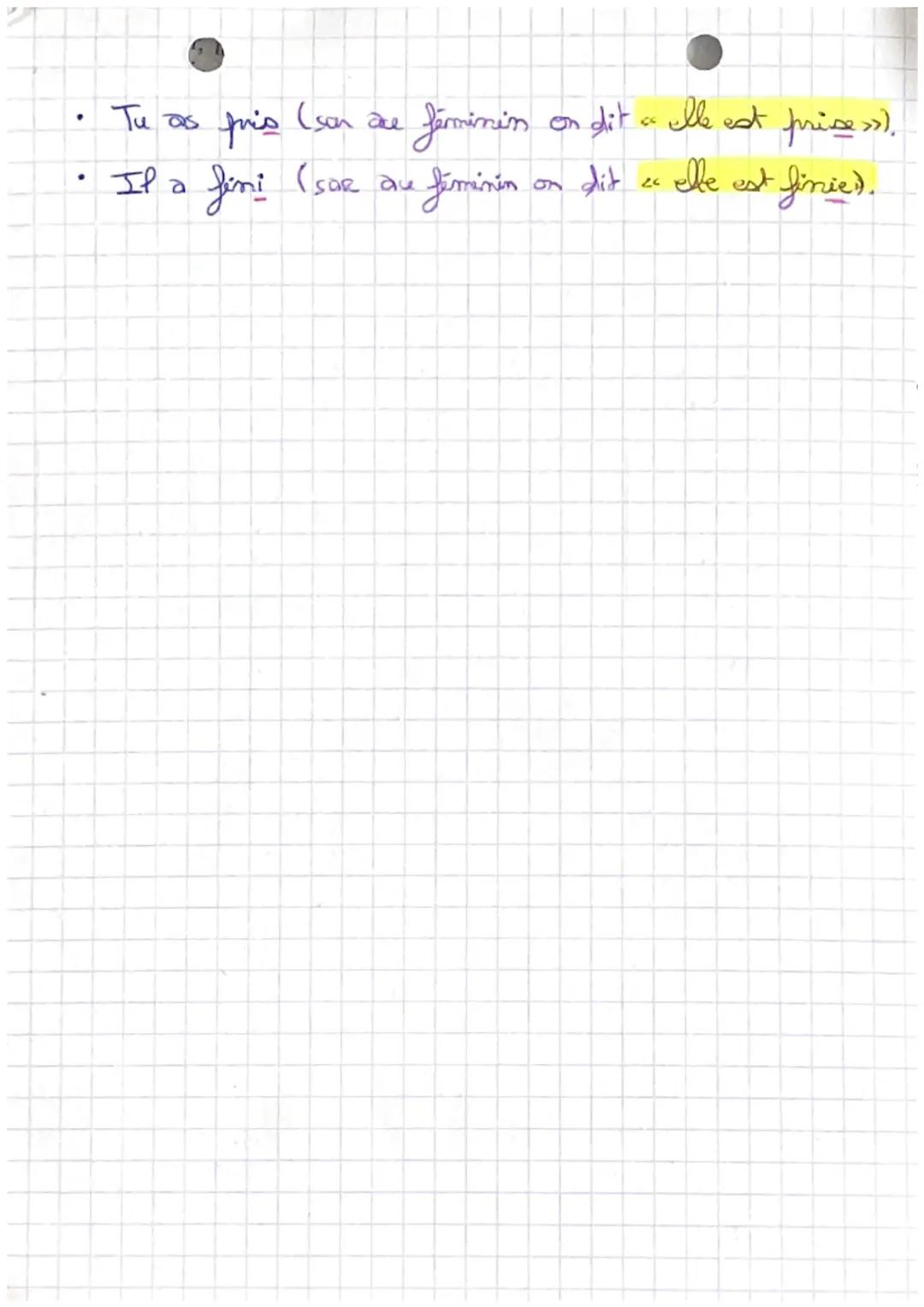 FRANÇAIS
LES VERPES AUX TEMPS COMPOSES
Les temps composés sont utilisés pour parler d'événements
(quésent, fames AVANT los senements aux tem