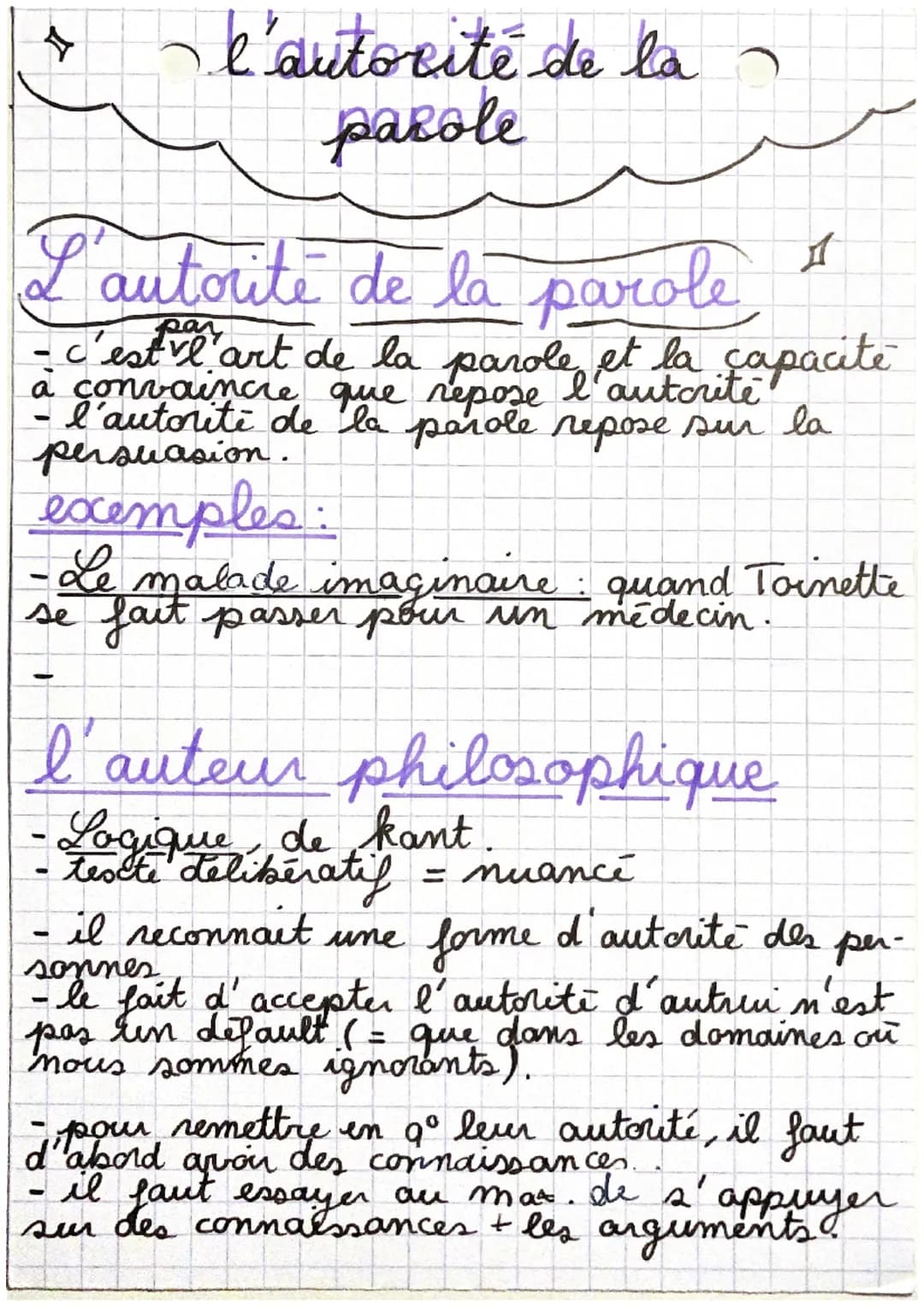 La
l'autorité de la
parole
force symbolique et sociale
l'autorite = rapport de force dissimulé.
- ce, que va faire l'autorité d'une parole,
