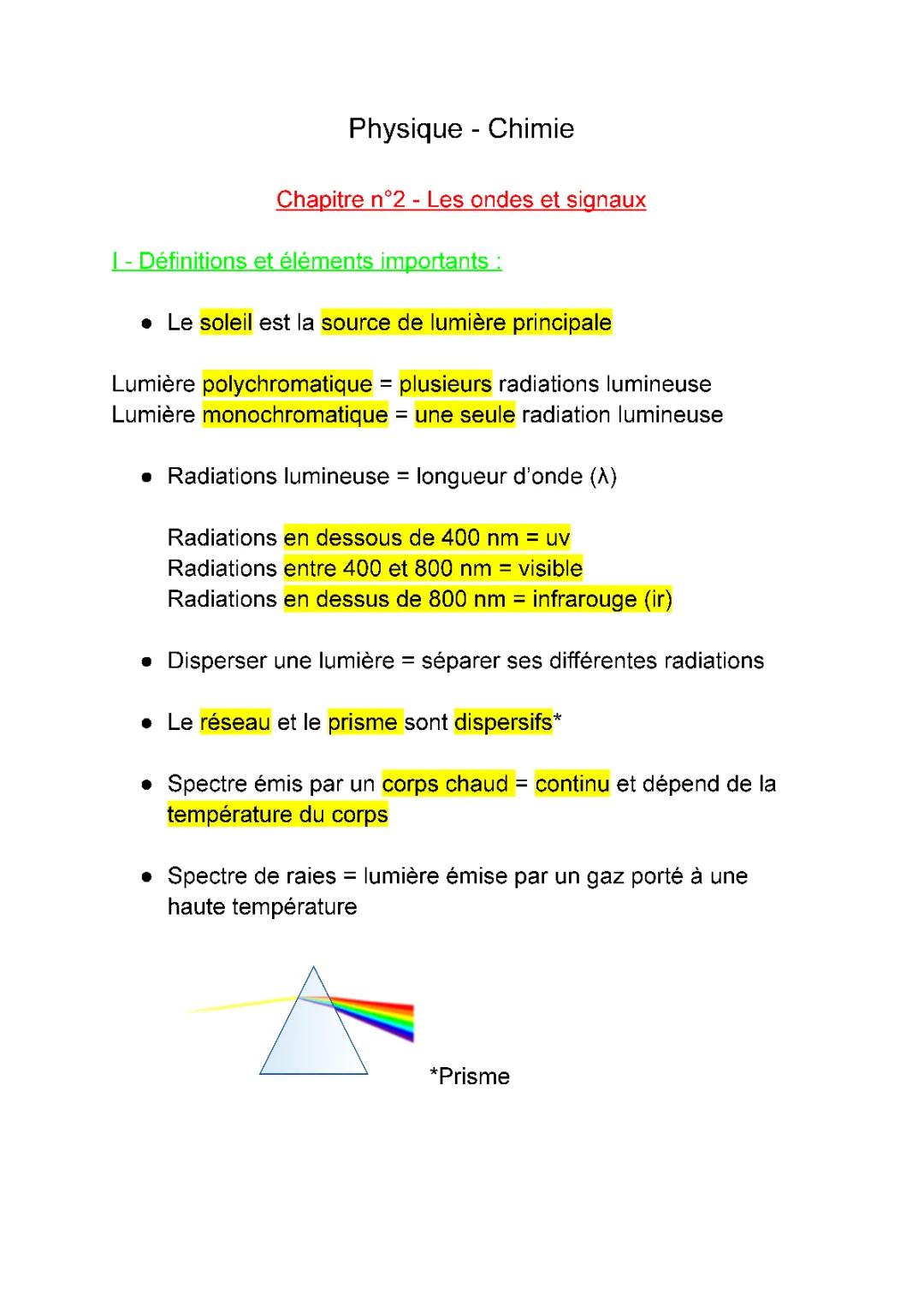 Ondes et Signaux Seconde Exercices Corrigés PDF - Cours et Évaluations Physiques