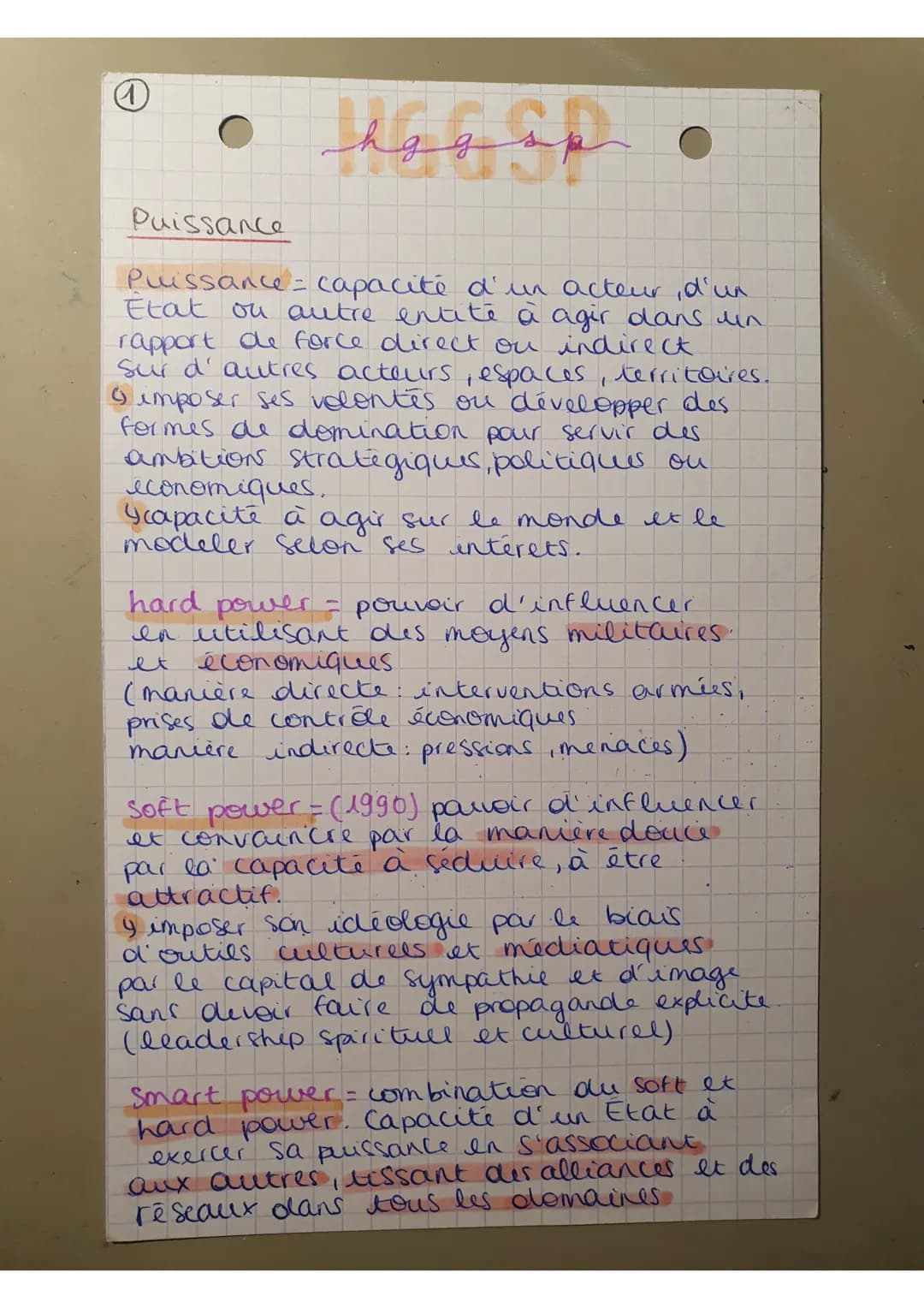 @1
سهير
Puissance
Puissance = capacité d'un acteur, d'un
Etat ou autre entité à agir dans un
rapport de force direct ou indirect
sur d'autre