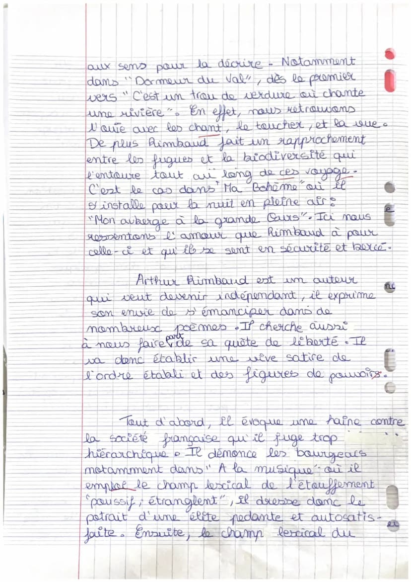 Français
Bac blanc
Très bon travail 19/20
E
"L'Homme en Rimbaud est libre"
sont les mots de Paul Verlaine lorsqu'il
décrit le jeune poète, A