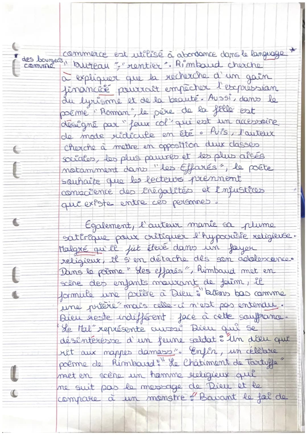 Français
Bac blanc
Très bon travail 19/20
E
"L'Homme en Rimbaud est libre"
sont les mots de Paul Verlaine lorsqu'il
décrit le jeune poète, A