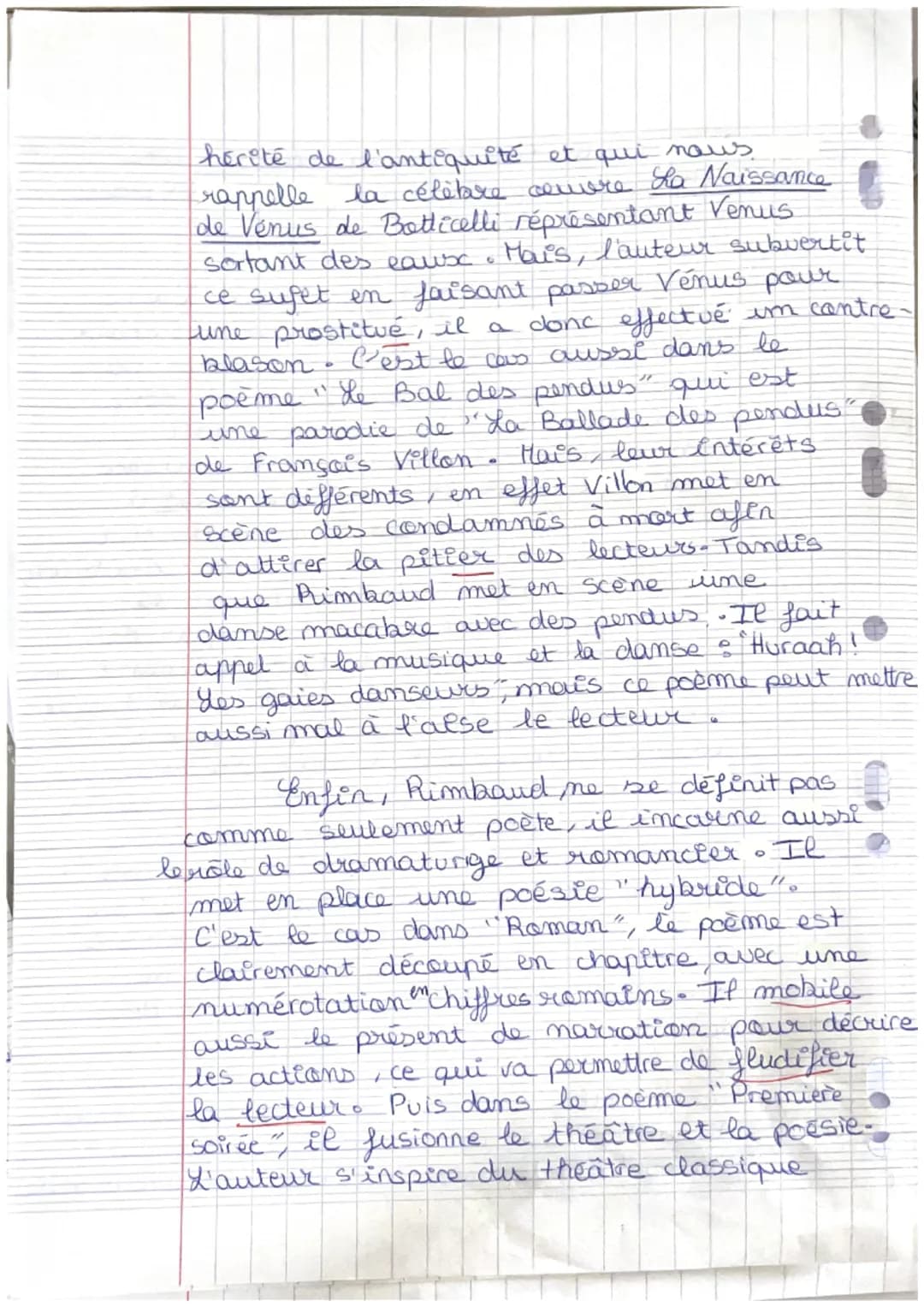 Français
Bac blanc
Très bon travail 19/20
E
"L'Homme en Rimbaud est libre"
sont les mots de Paul Verlaine lorsqu'il
décrit le jeune poète, A