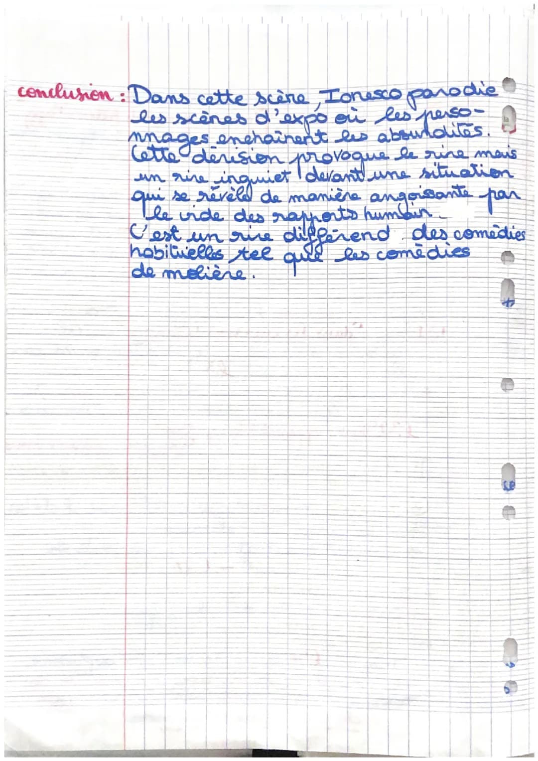 incoherence
parance
d'expo tradi-
tionelle
Mme SMITH
I comique
de
Tiens, il est neuf heures. Nous avons mangé de la soupe, du poisson, des p