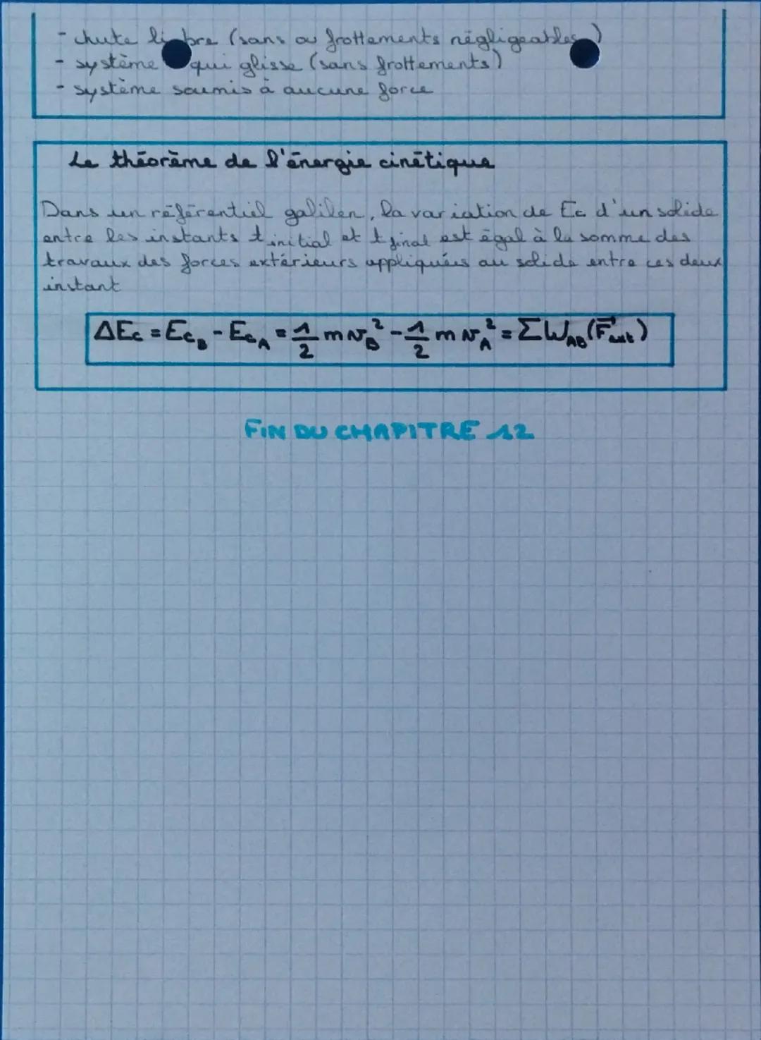 Spécialité **CHAPITRE 1.2 :** Physique-
L'énergie et sa conversion

Rappel : les formes d'énergies
- l'énergie mécanique
- l'énergie thermiq