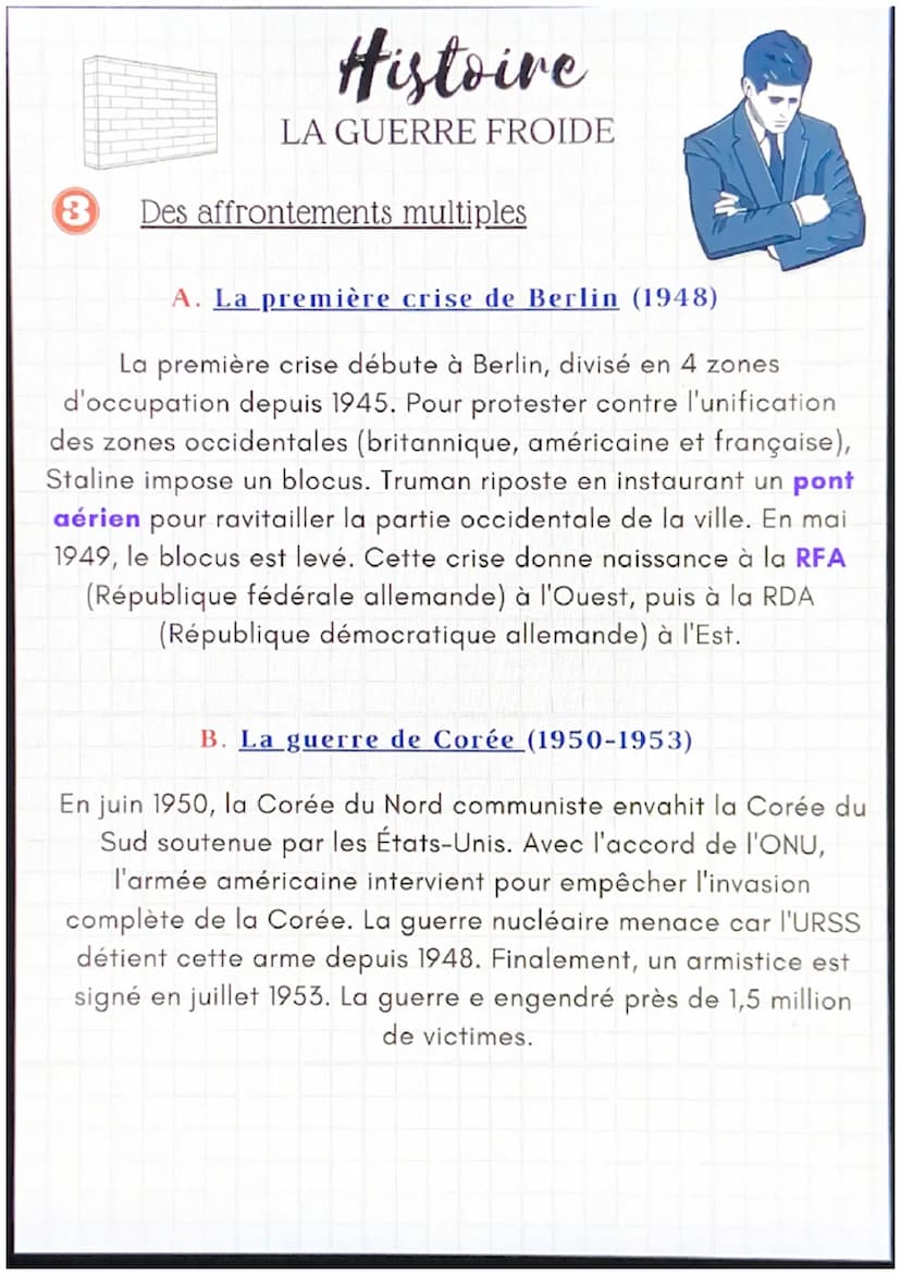 Histoire
LA GUERRE FROIDE
1 Les origines de la guerre froide
hika
A. Deux grandes puissances concurrentes
La guerre froide est unconfyit ent