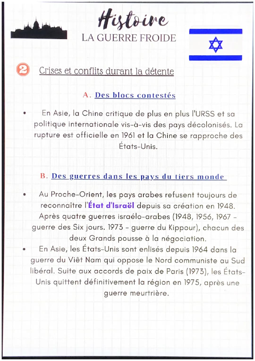 Histoire
LA GUERRE FROIDE
1 Les origines de la guerre froide
hika
A. Deux grandes puissances concurrentes
La guerre froide est unconfyit ent