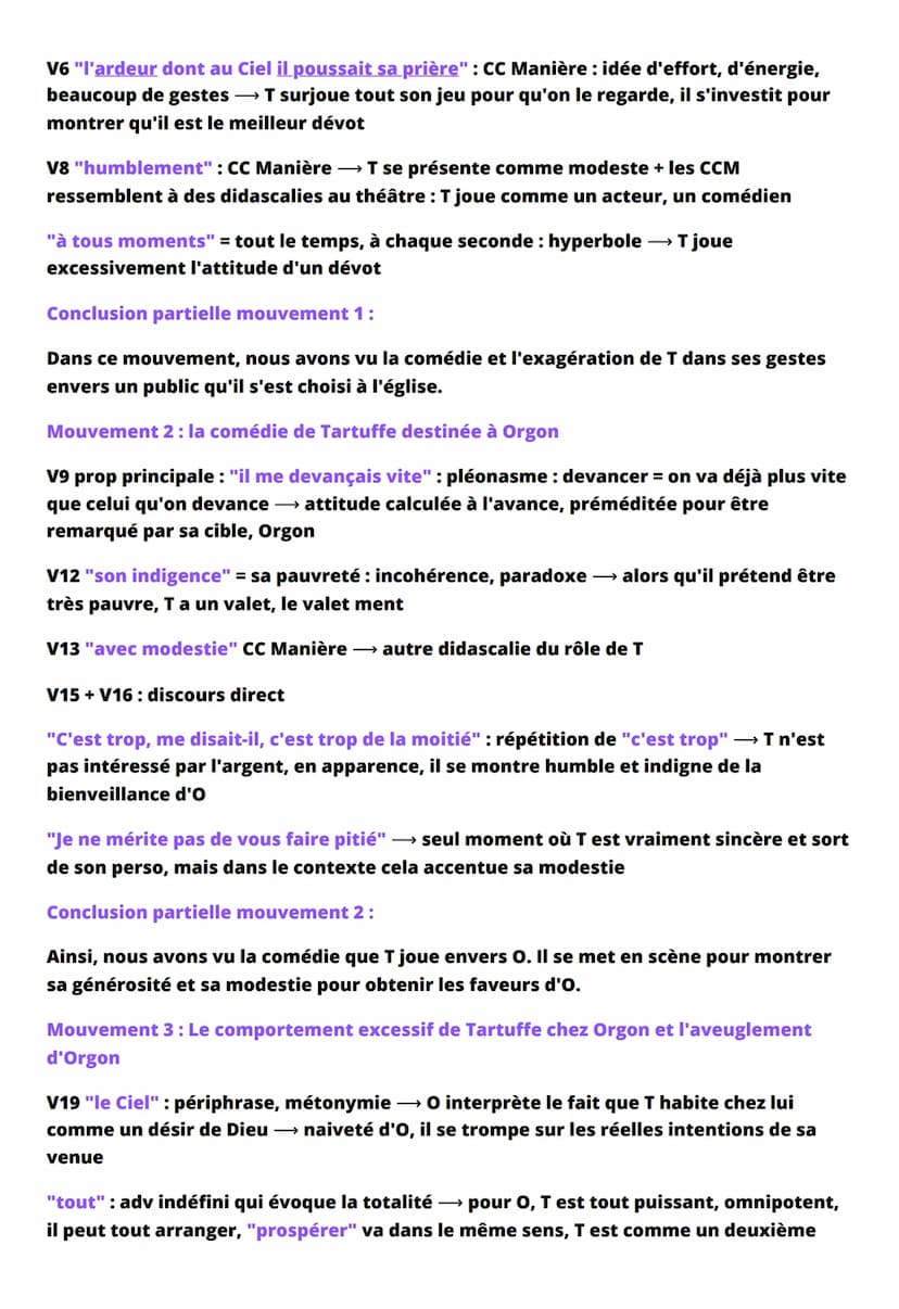 FICHE DE RÉVISION - LE TARTUFFE,
MOLIERE, ACTE 1, SCENE 5
Introduction :
Le Tartuffe ou l'Imposteur est une pièce de théâtre écrite par le d