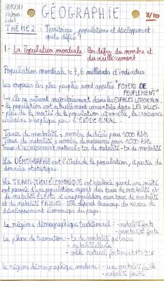 Know fiche de révision de géographie sur la population mondiale, le développement, les inégalités et la France et des dynamiques démographiques thumbnail