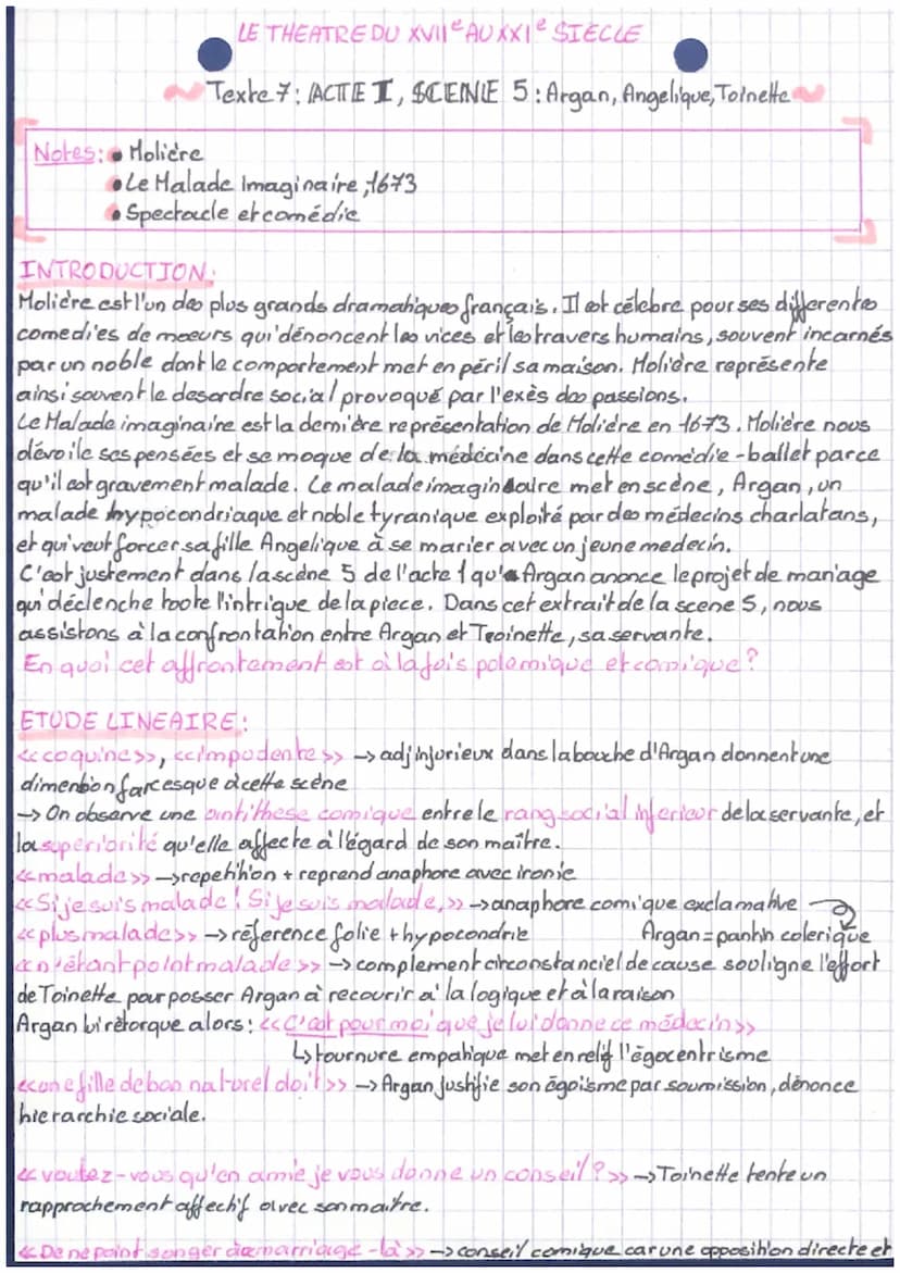 ARGAN.
Comment, coquine ! si je suis malade! Si je suis malade, impudente !
TOINETTE.
Hé bien! oui, monsieur, vous êtes malade; n'ayons poin