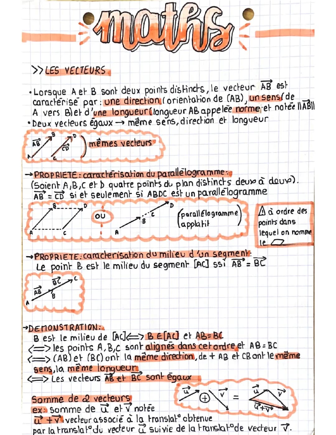 Les vecteurs