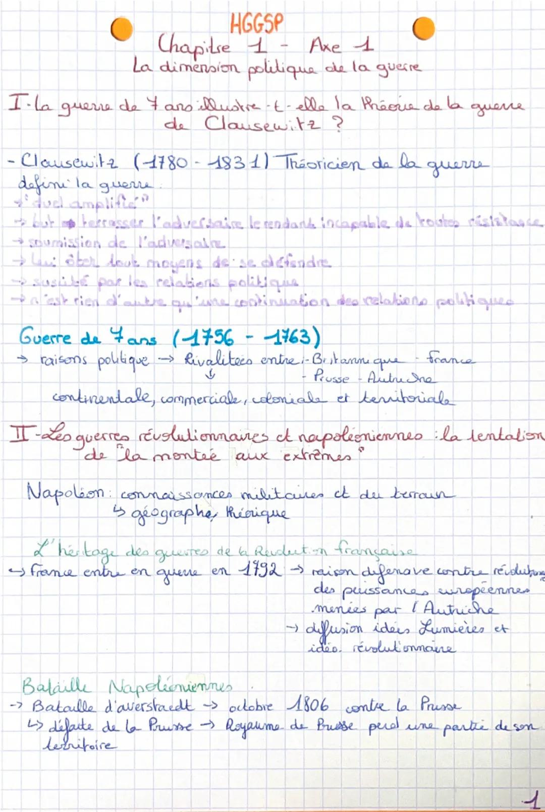 Fiche HGGSP: Faire la guerre faire la paix 