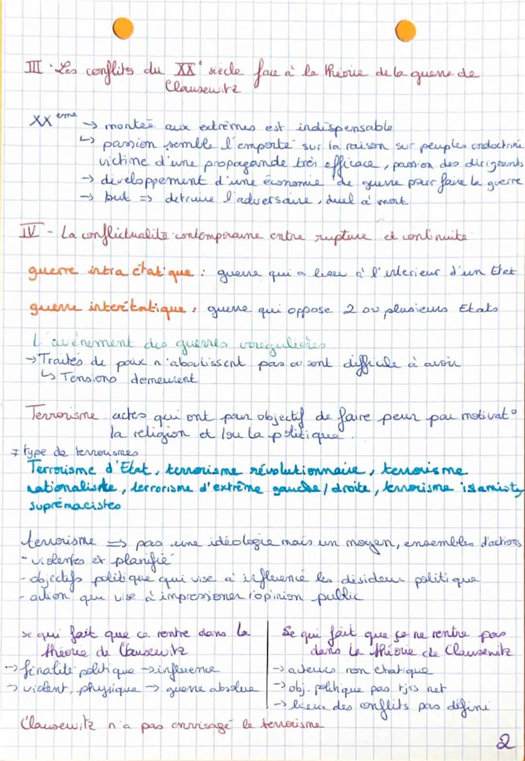 HGGSP
Chapitre 1 - Axe 1
La dimension politique de la guerre
I-la guerre de 7 ans illustre -t-elle la théorie de la guerre
de Clausewitz?
- 