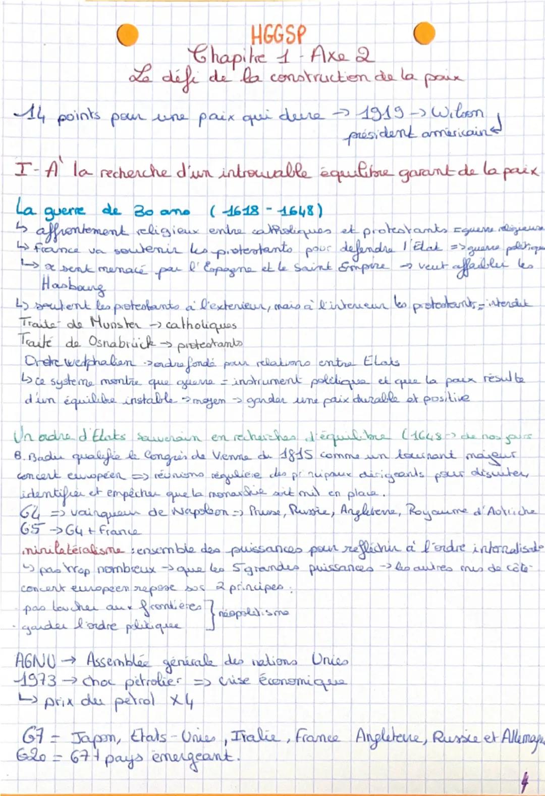 HGGSP
Chapitre 1 - Axe 1
La dimension politique de la guerre
I-la guerre de 7 ans illustre -t-elle la théorie de la guerre
de Clausewitz?
- 