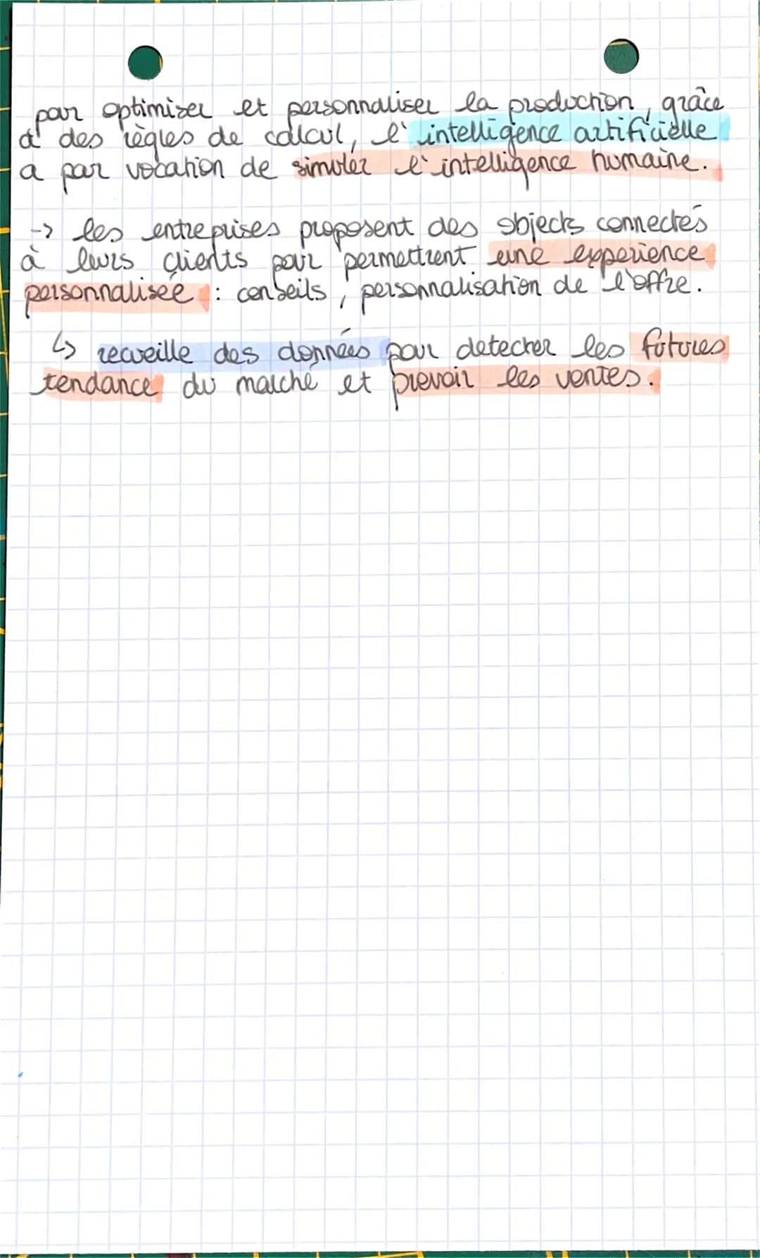 chap 7
la transformation digitale du système de
production conciste à integrer des technologies
digitales dans les activités productives.
= 