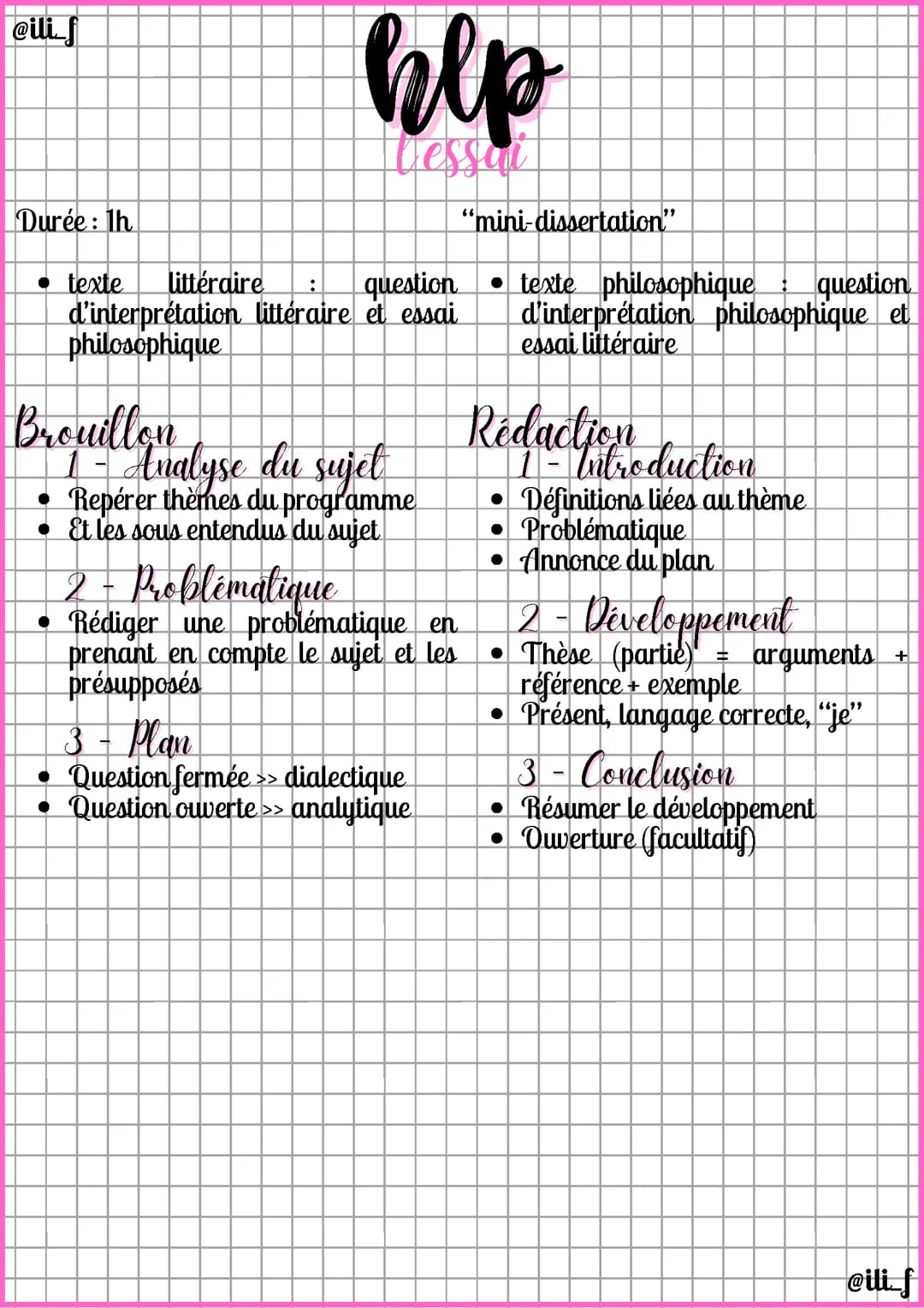 Méthodologie : l'essai
